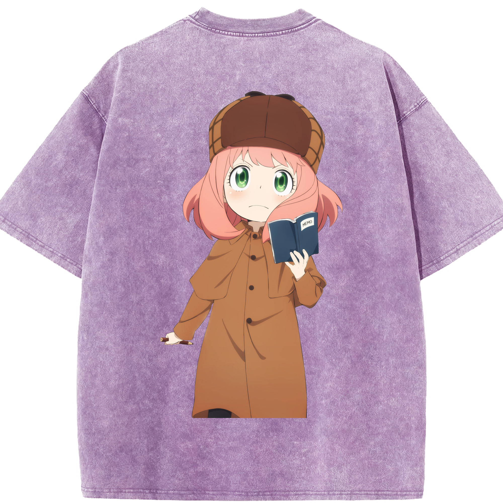 （画像用） SPY×FAMILY间谍家家酒 綿100% ヴィンテージ風 半袖Tシャツ（背面プリント）