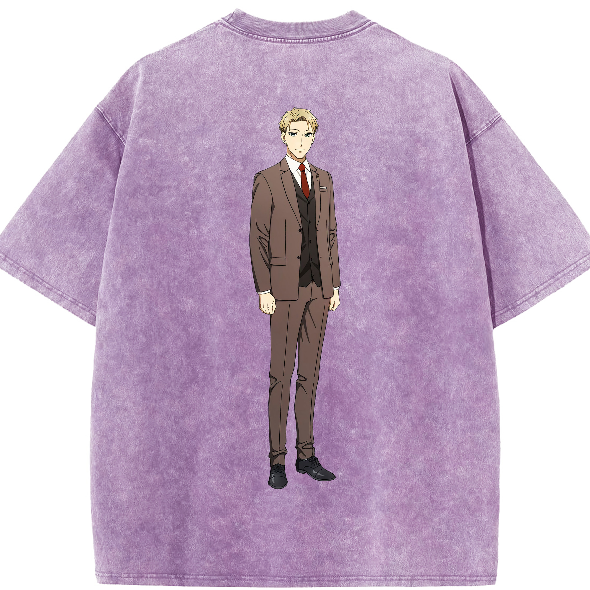 （画像用） SPY×FAMILY间谍家家酒 綿100% ヴィンテージ風 半袖Tシャツ（背面プリント）