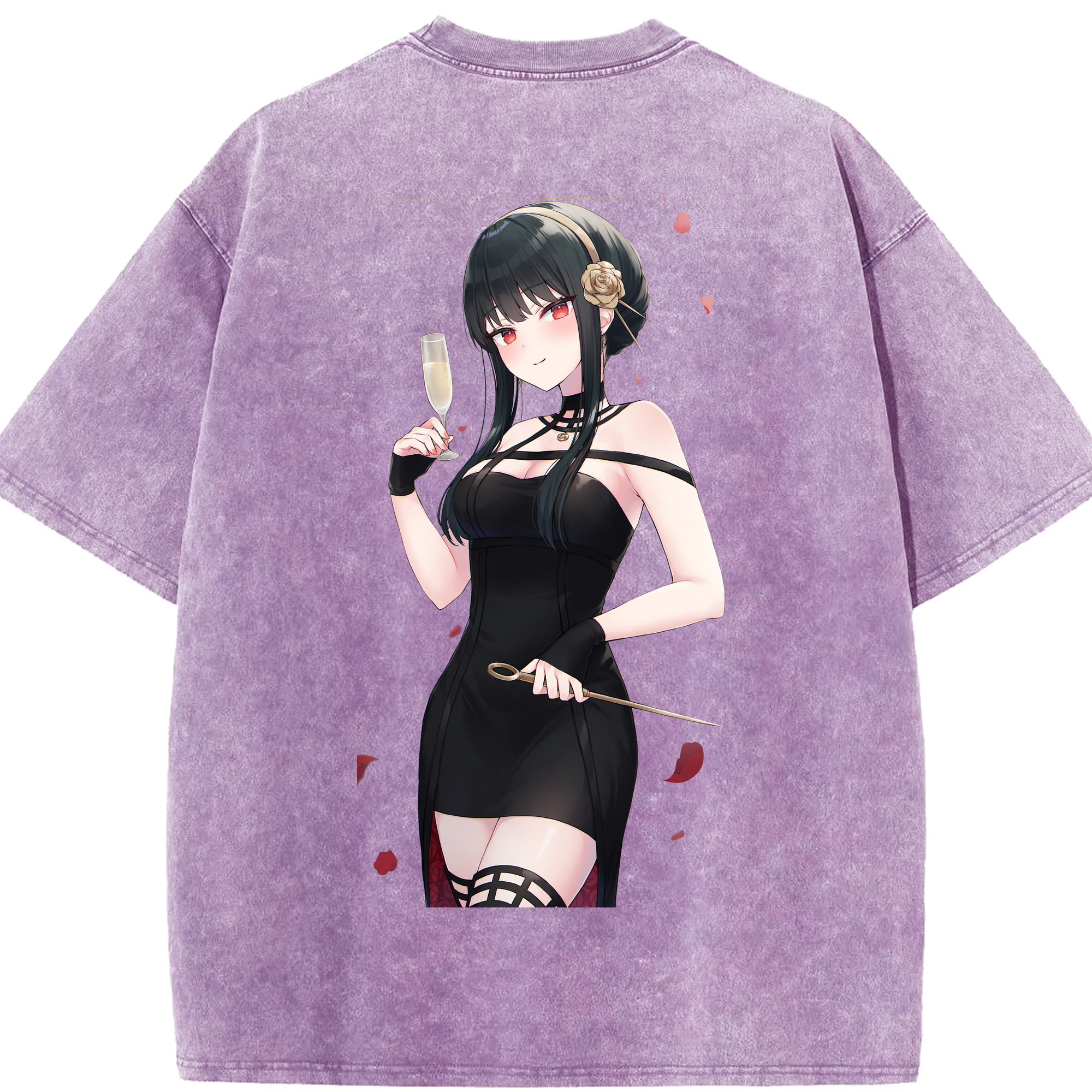 （画像用） SPY×FAMILY间谍家家酒 綿100% ヴィンテージ風 半袖Tシャツ（背面プリント）