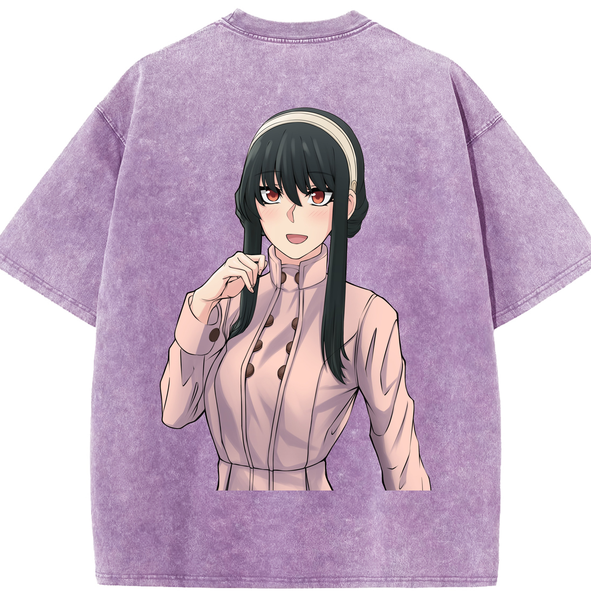 （画像用） SPY×FAMILY间谍家家酒 綿100% ヴィンテージ風 半袖Tシャツ（背面プリント）