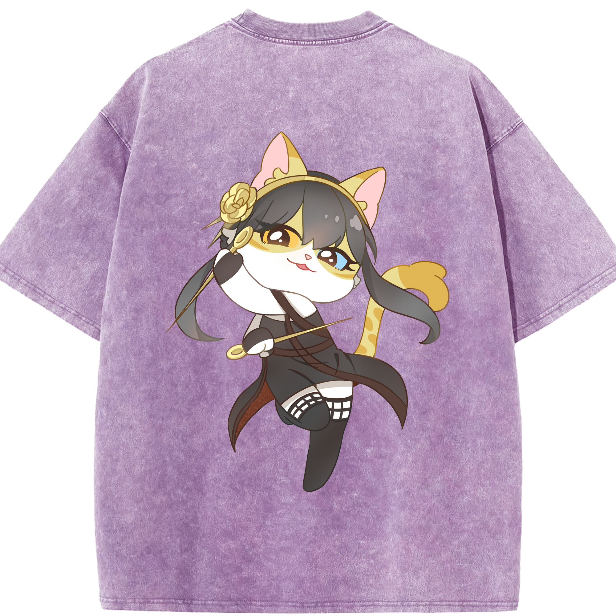 （画像用） SPY×FAMILY间谍家家酒 綿100% ヴィンテージ風 半袖Tシャツ（背面プリント）