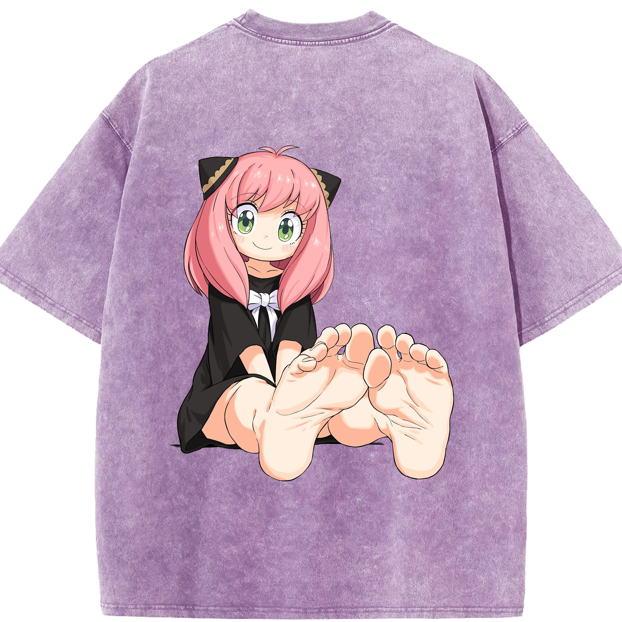 （画像用） SPY×FAMILY间谍家家酒 綿100% ヴィンテージ風 半袖Tシャツ（背面プリント）