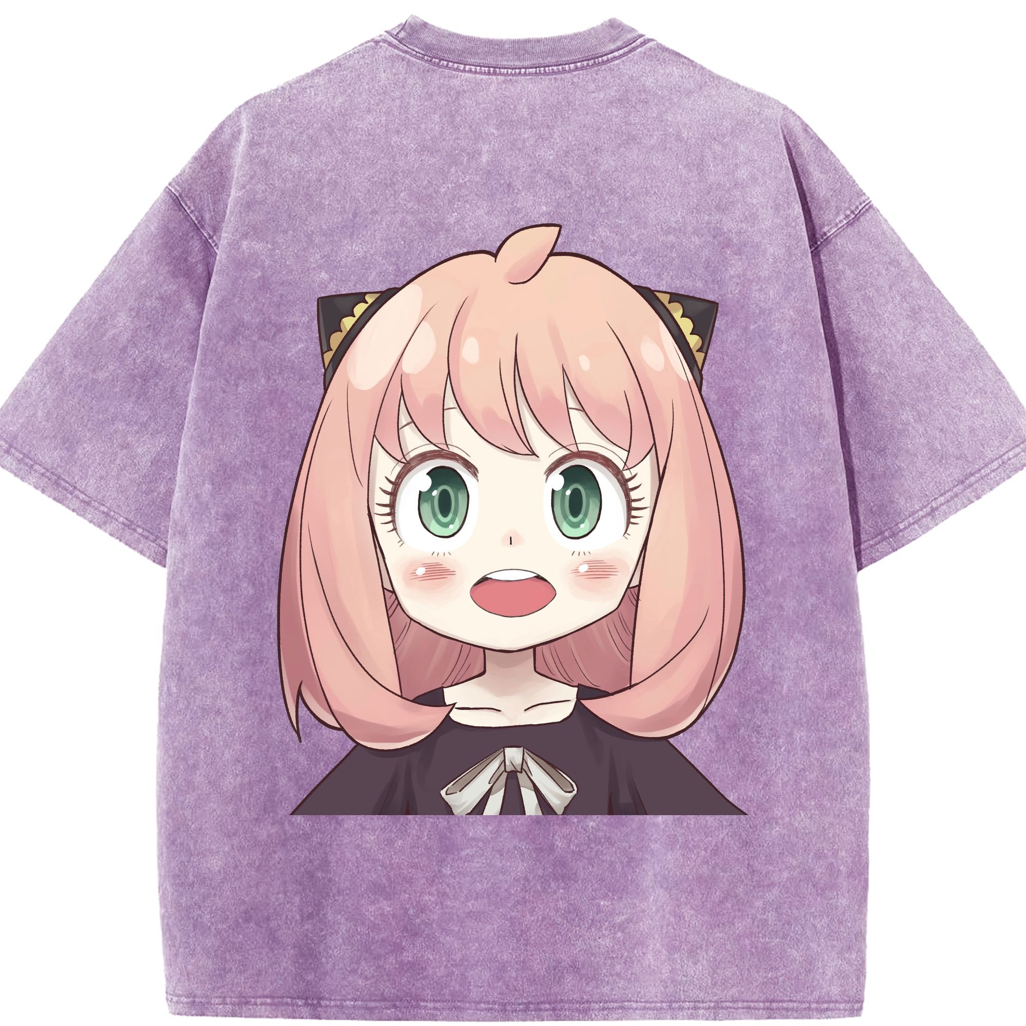 （画像用） SPY×FAMILY间谍家家酒 綿100% ヴィンテージ風 半袖Tシャツ（背面プリント）