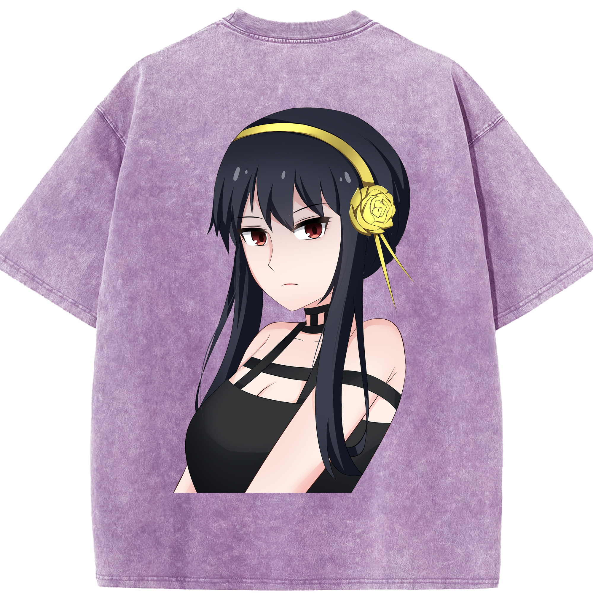 （画像用） SPY×FAMILY间谍家家酒 綿100% ヴィンテージ風 半袖Tシャツ（背面プリント）