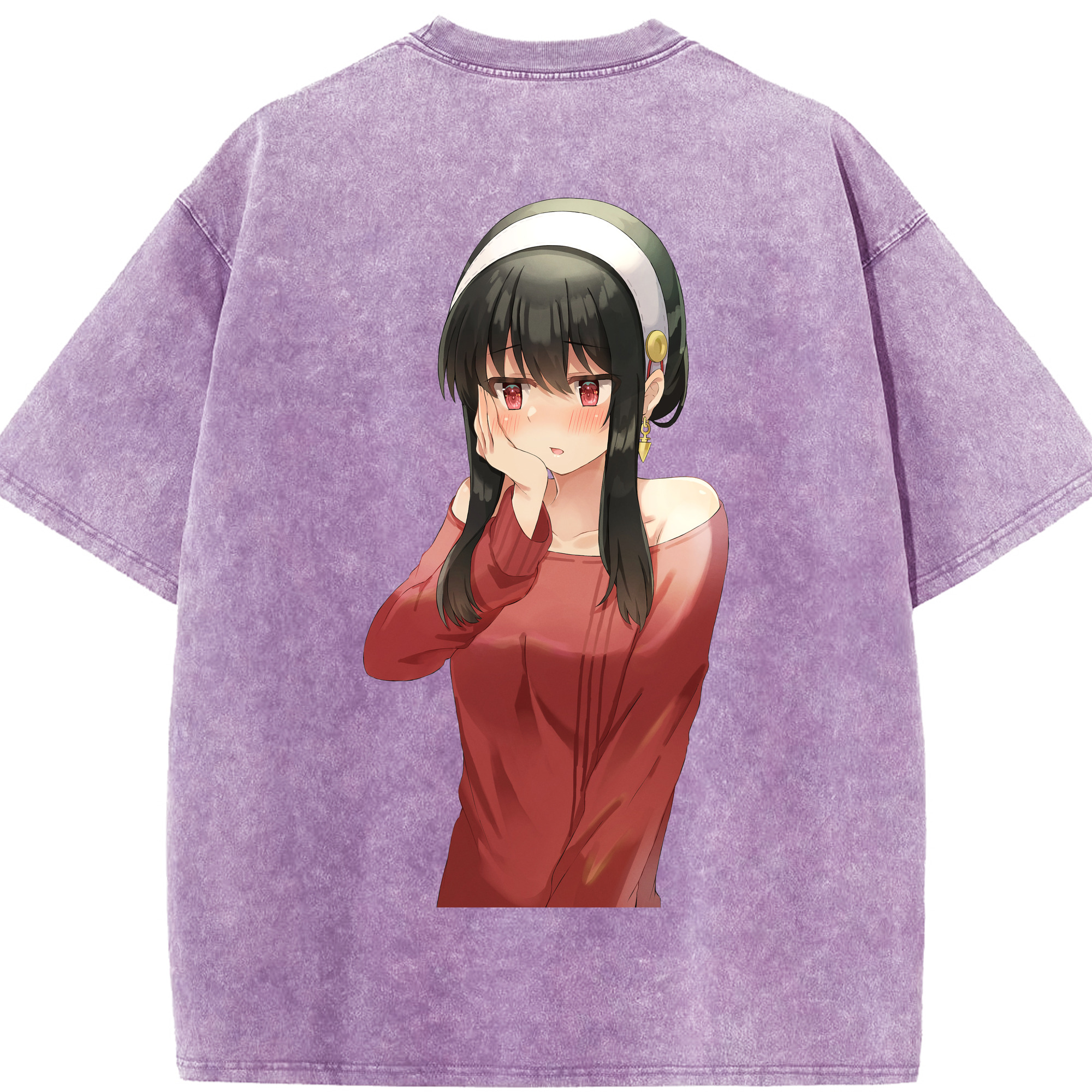 （画像用） SPY×FAMILY间谍家家酒 綿100% ヴィンテージ風 半袖Tシャツ（背面プリント）
