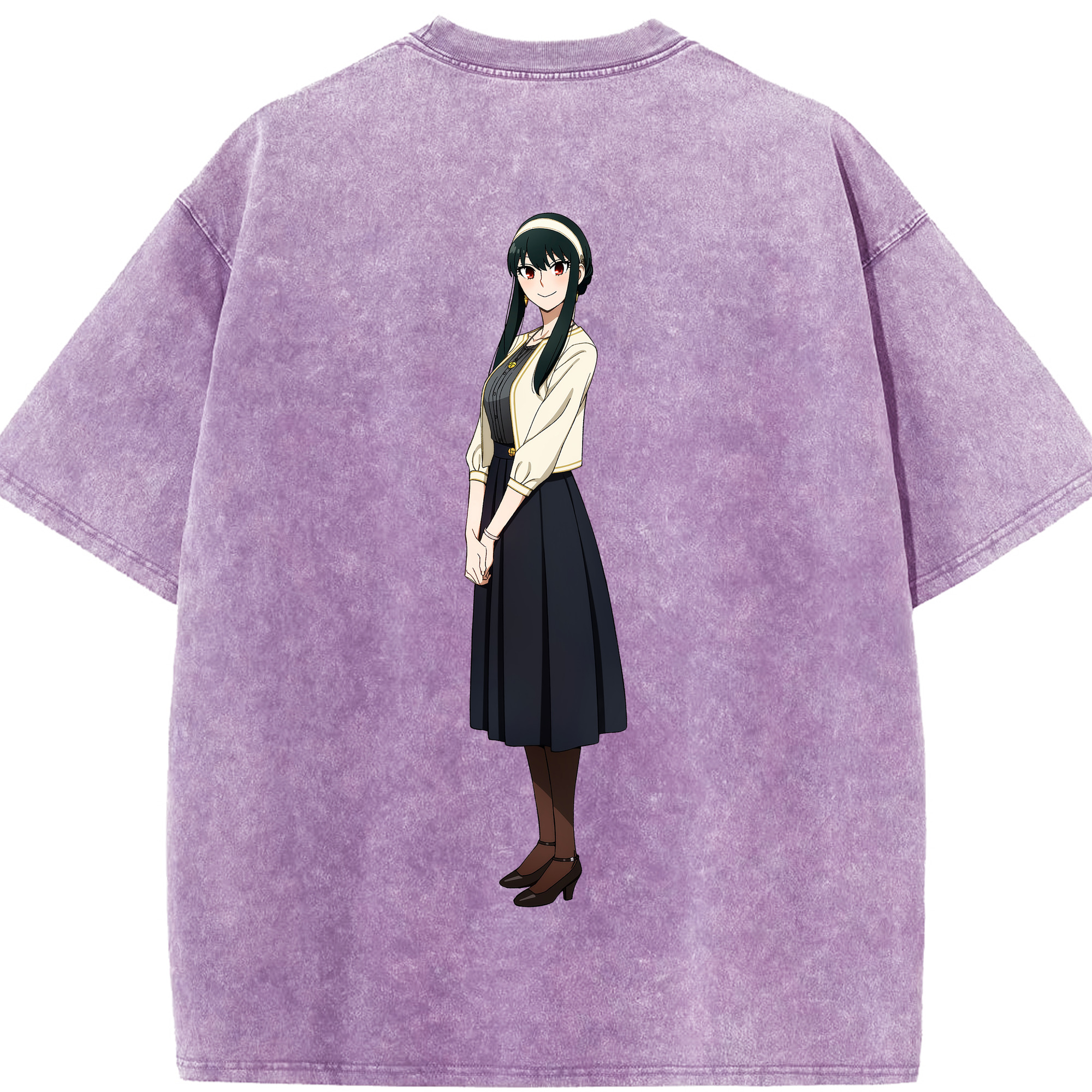 （画像用） SPY×FAMILY间谍家家酒 綿100% ヴィンテージ風 半袖Tシャツ（背面プリント）