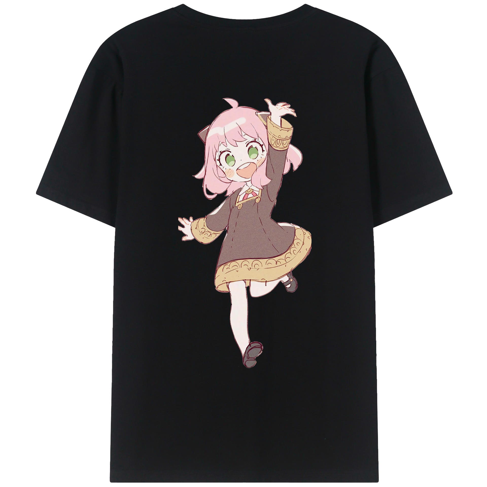 （画像用） SPY×FAMILY间谍家家酒 綿100％ メンズ半袖Tシャツ（バックプリント） 通気性