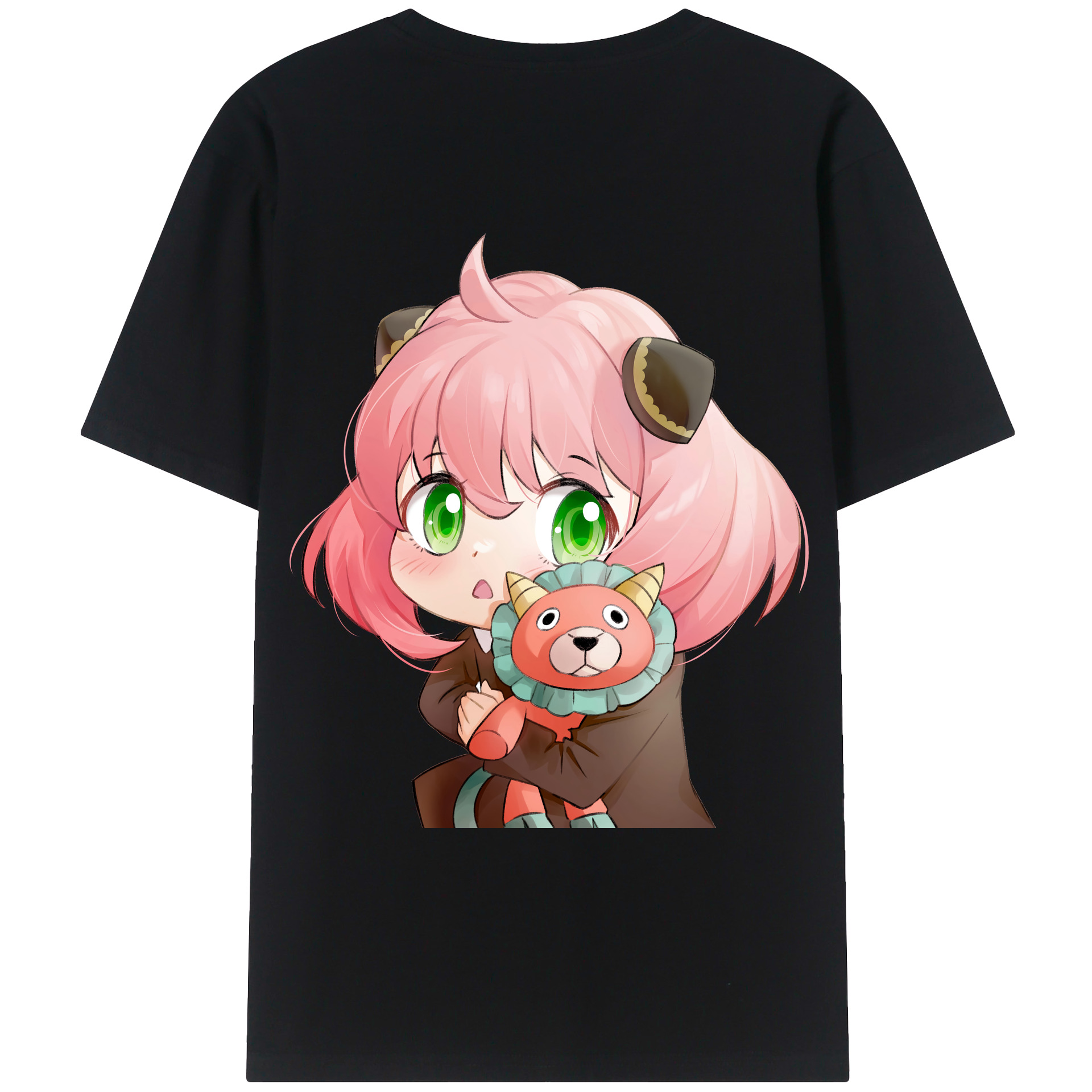 （画像用） SPY×FAMILY间谍家家酒 綿100％ メンズ半袖Tシャツ（バックプリント） 通気性