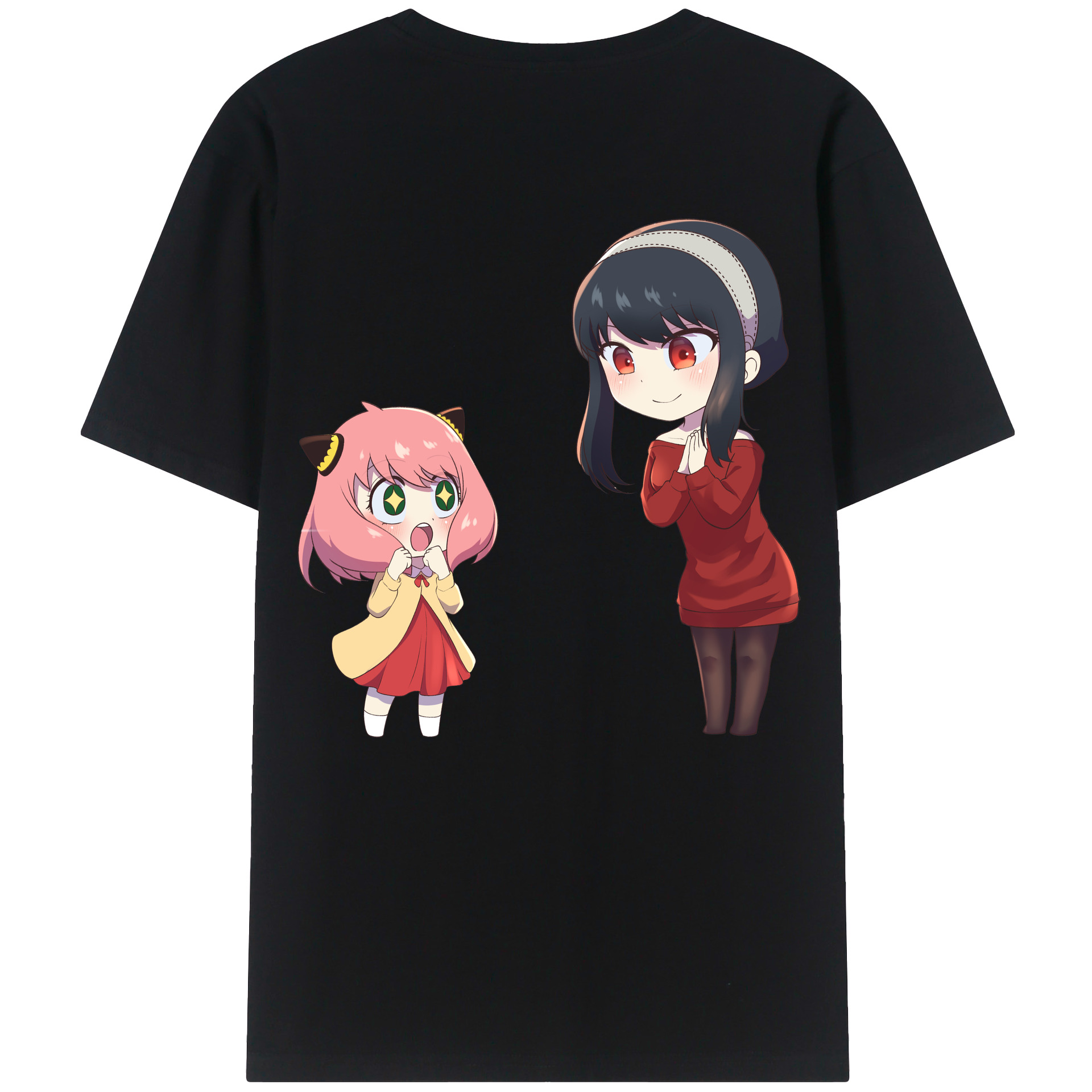 （画像用） SPY×FAMILY间谍家家酒 綿100％ メンズ半袖Tシャツ（バックプリント） 通気性