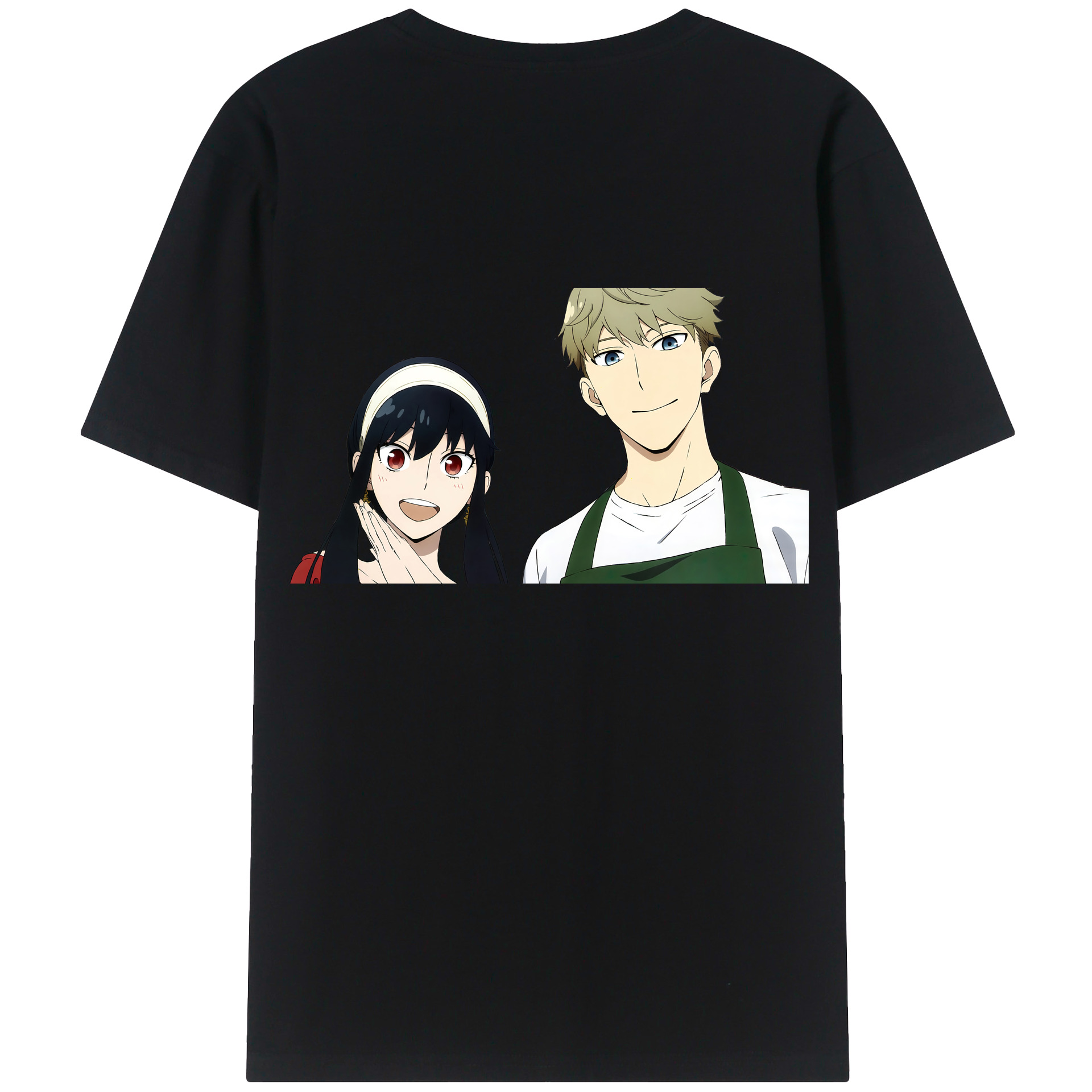 （画像用） SPY×FAMILY间谍家家酒 綿100％ メンズ半袖Tシャツ（バックプリント） 通気性