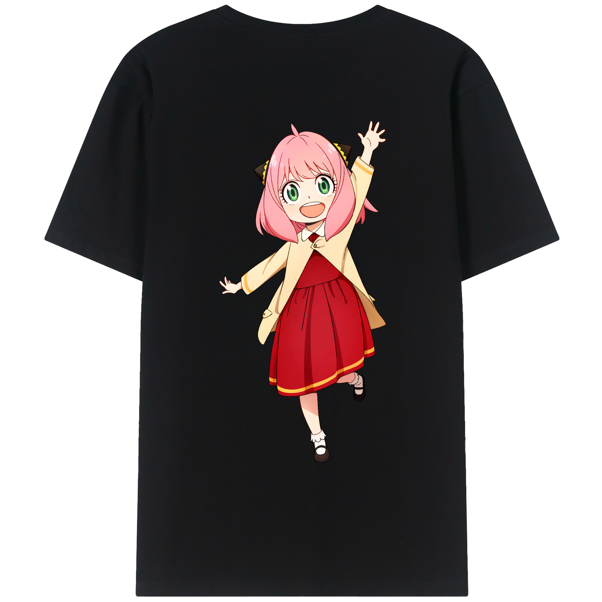 （画像用） SPY×FAMILY间谍家家酒 綿100％ メンズ半袖Tシャツ（バックプリント） 通気性