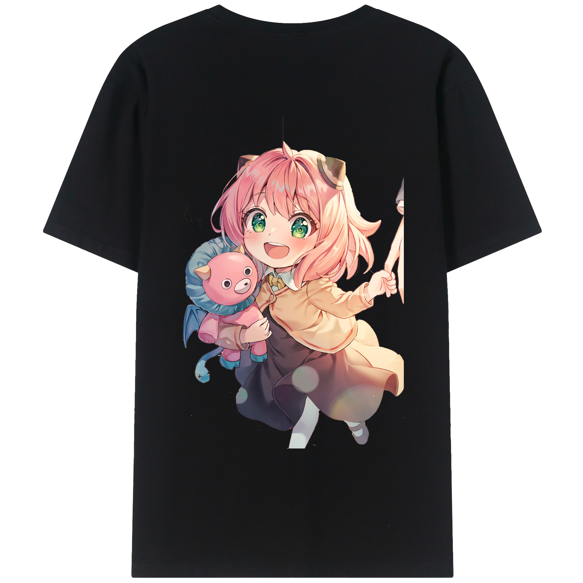 （画像用） SPY×FAMILY间谍家家酒 綿100％ メンズ半袖Tシャツ（バックプリント） 通気性