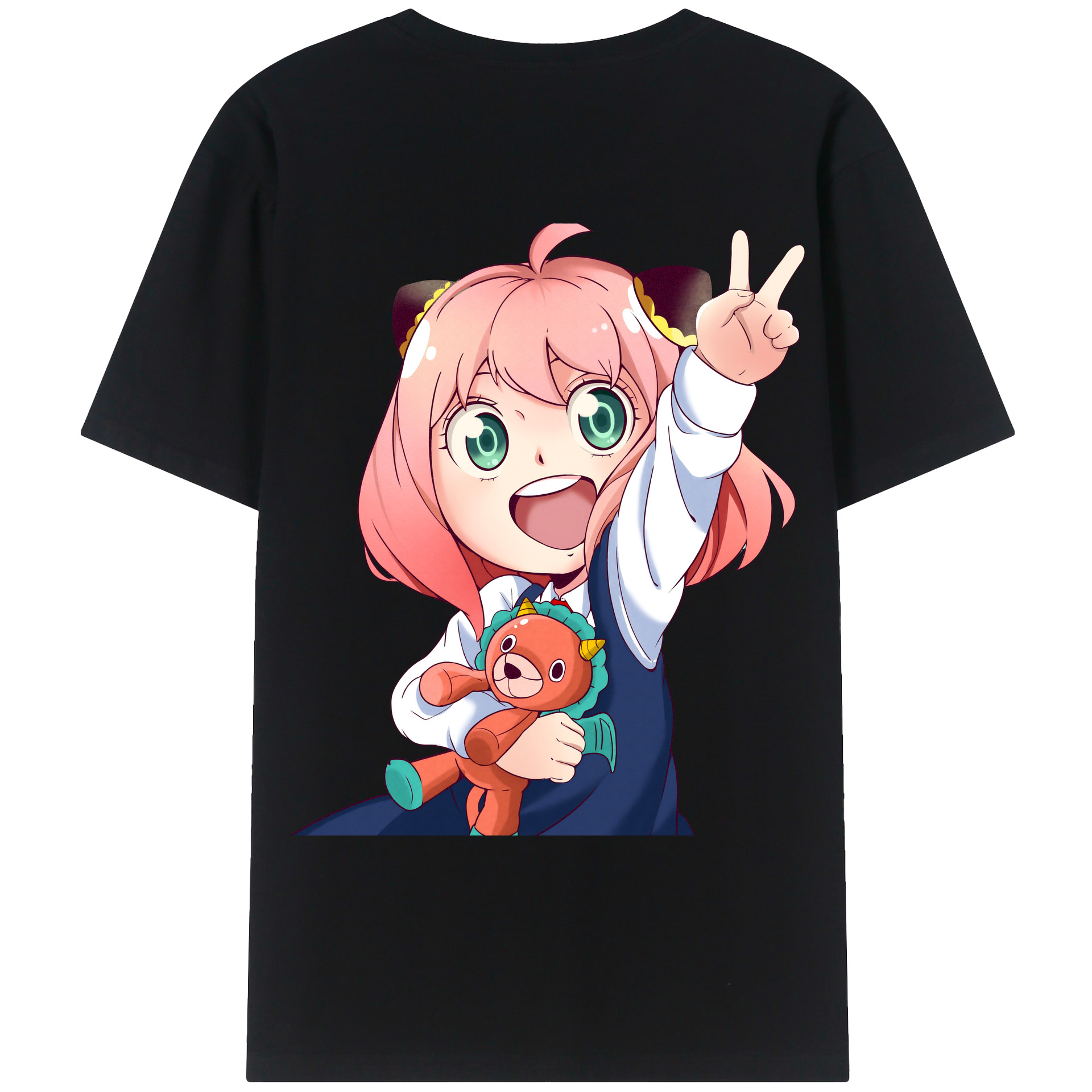 （画像用） SPY×FAMILY间谍家家酒 綿100％ メンズ半袖Tシャツ（バックプリント） 通気性