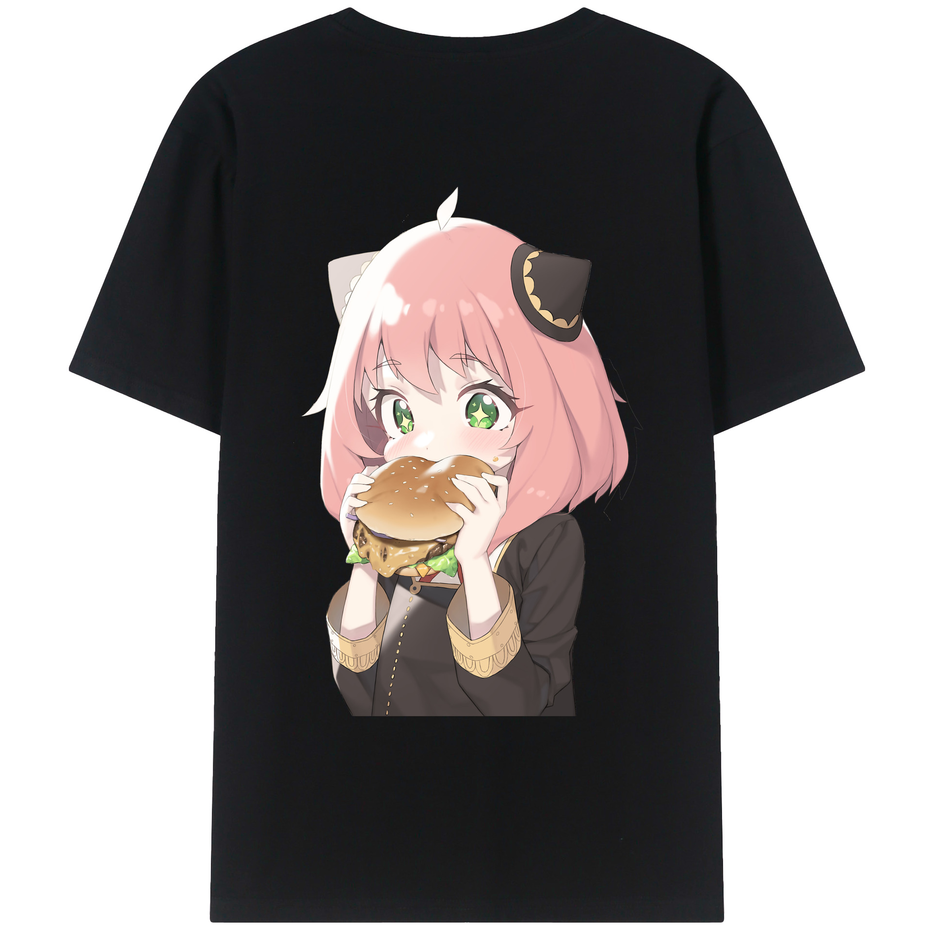 （画像用） SPY×FAMILY间谍家家酒 綿100％ メンズ半袖Tシャツ（バックプリント） 通気性