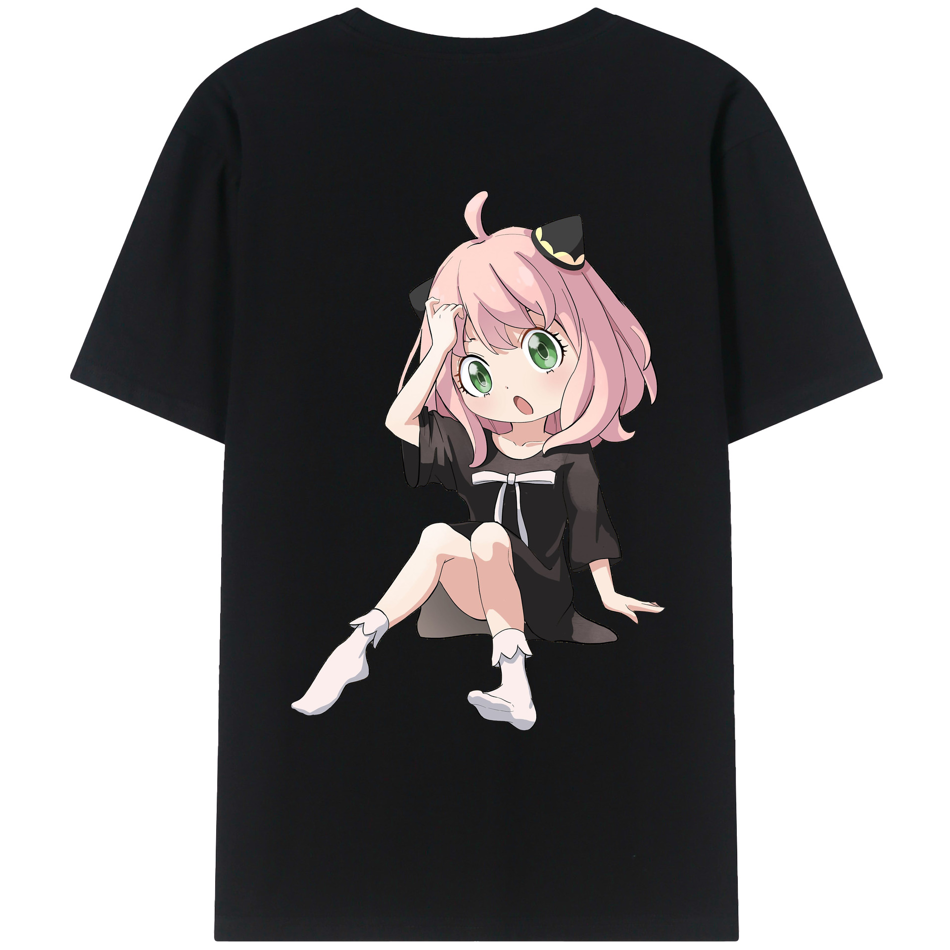（画像用） SPY×FAMILY间谍家家酒 綿100％ メンズ半袖Tシャツ（バックプリント） 通気性
