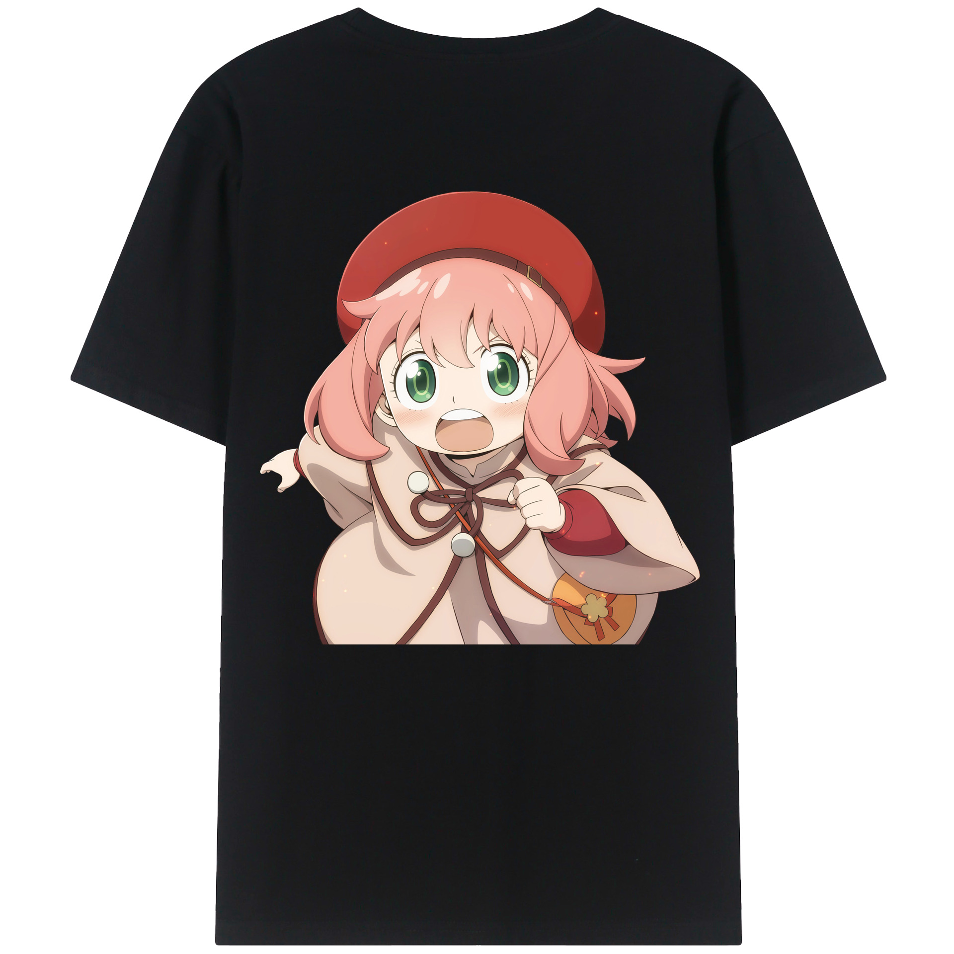 （画像用） SPY×FAMILY间谍家家酒 綿100％ メンズ半袖Tシャツ（バックプリント） 通気性