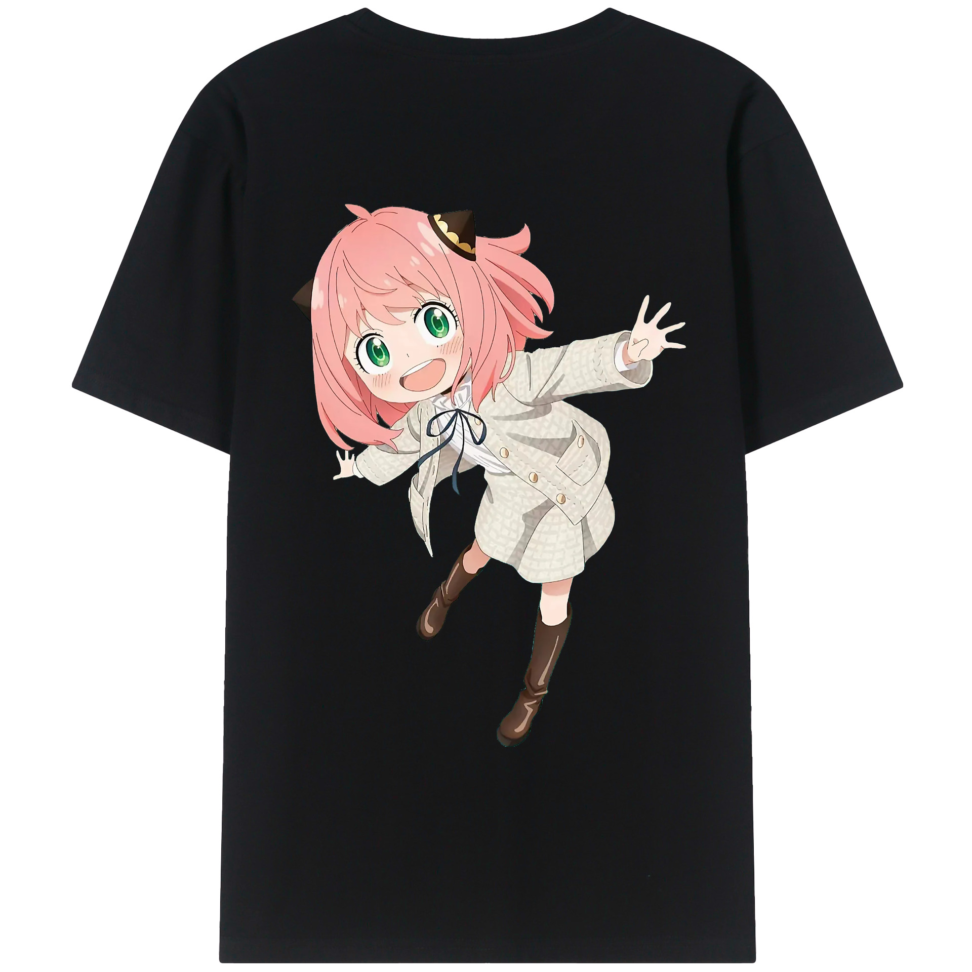 （画像用） SPY×FAMILY间谍家家酒 綿100％ メンズ半袖Tシャツ（バックプリント） 通気性