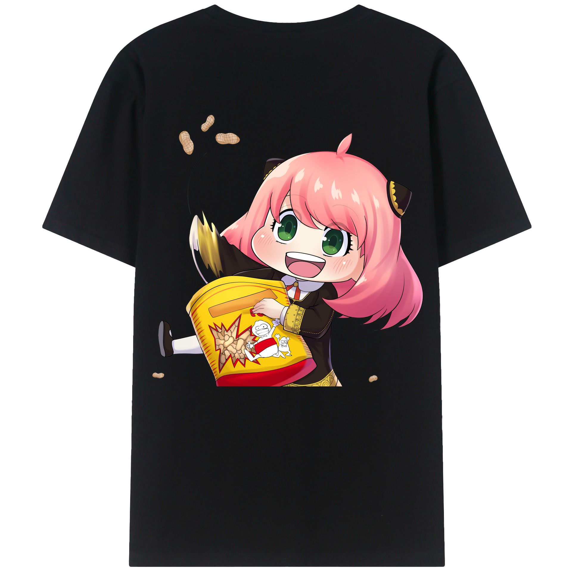 （画像用） SPY×FAMILY间谍家家酒 綿100％ メンズ半袖Tシャツ（バックプリント） 通気性