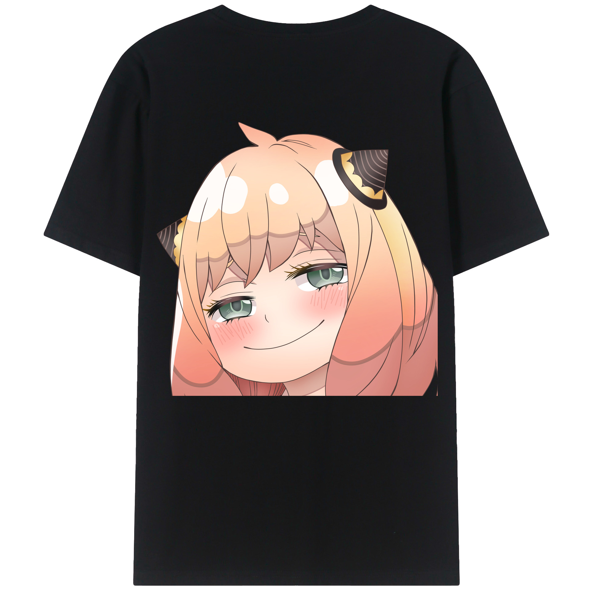 （画像用） SPY×FAMILY间谍家家酒 綿100％ メンズ半袖Tシャツ（バックプリント） 通気性