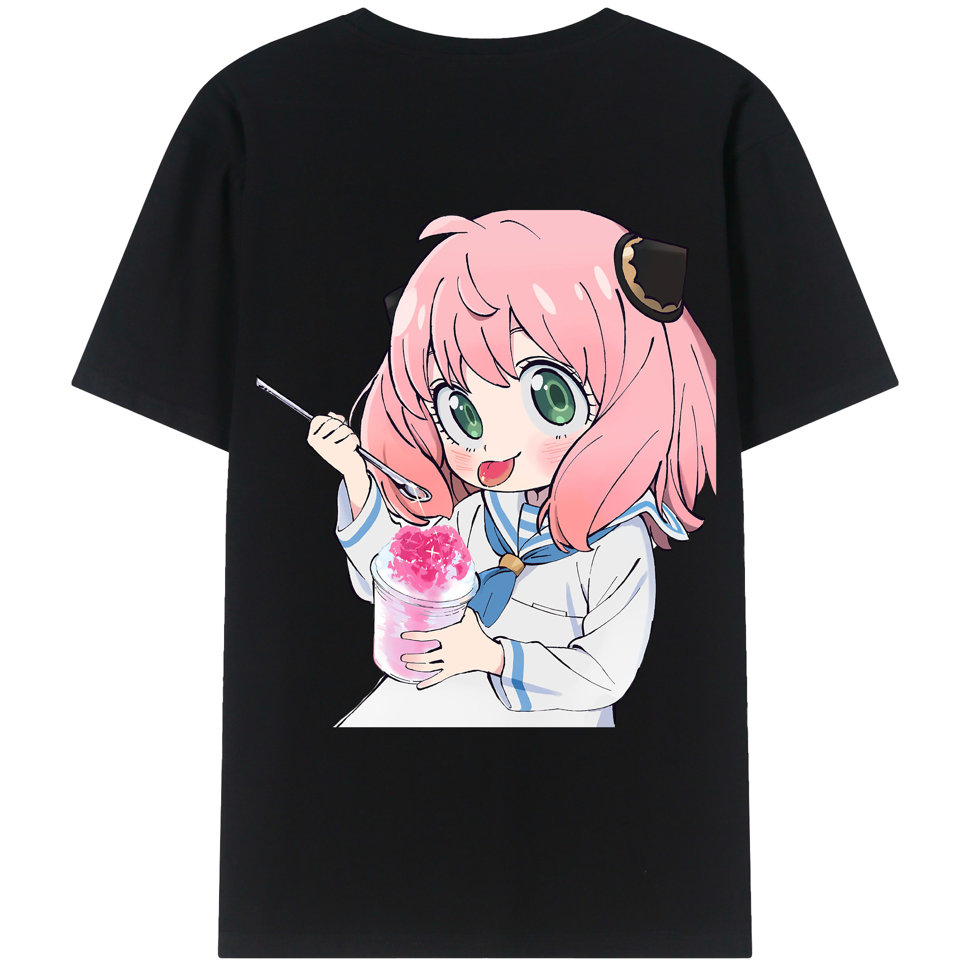 （画像用） SPY×FAMILY间谍家家酒 綿100％ メンズ半袖Tシャツ（バックプリント） 通気性