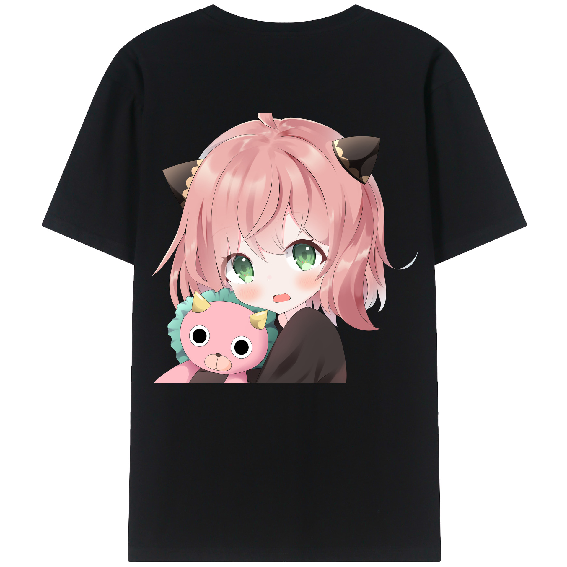 （画像用） SPY×FAMILY间谍家家酒 綿100％ メンズ半袖Tシャツ（バックプリント） 通気性