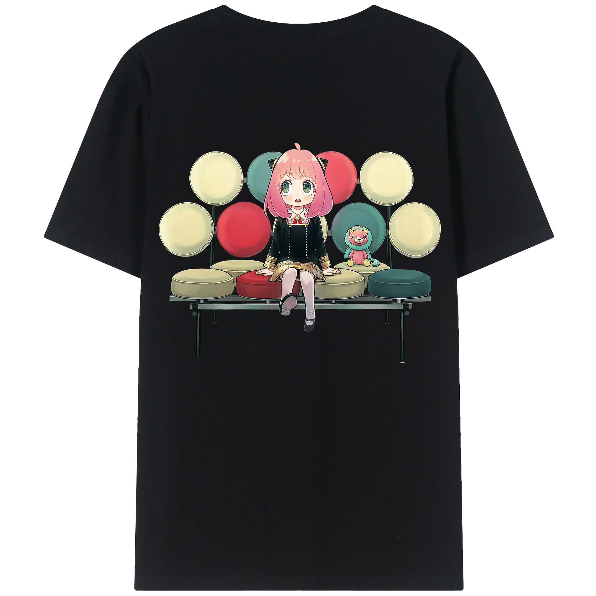 （画像用） SPY×FAMILY间谍家家酒 綿100％ メンズ半袖Tシャツ（バックプリント） 通気性