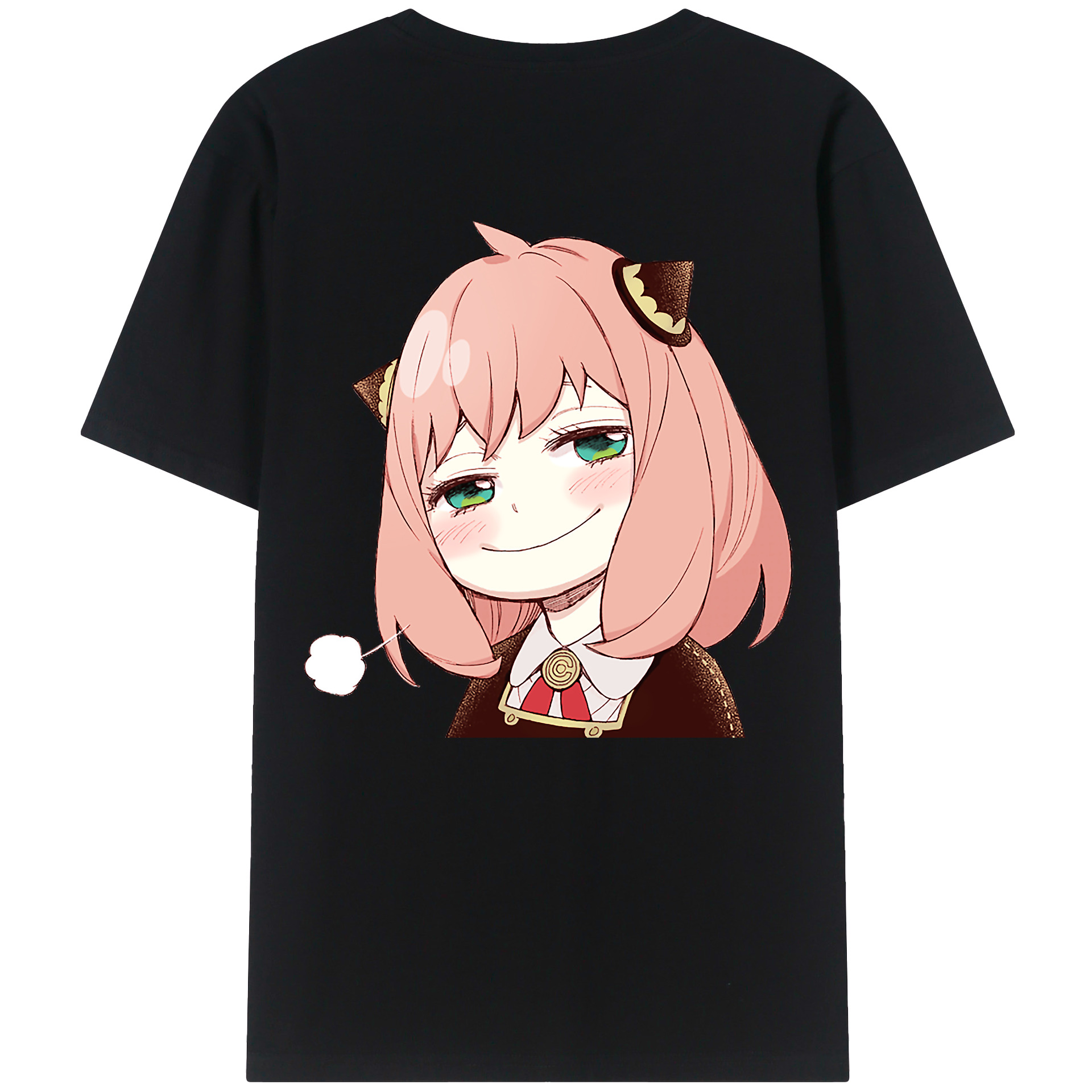 （画像用） SPY×FAMILY间谍家家酒 綿100％ メンズ半袖Tシャツ（バックプリント） 通気性