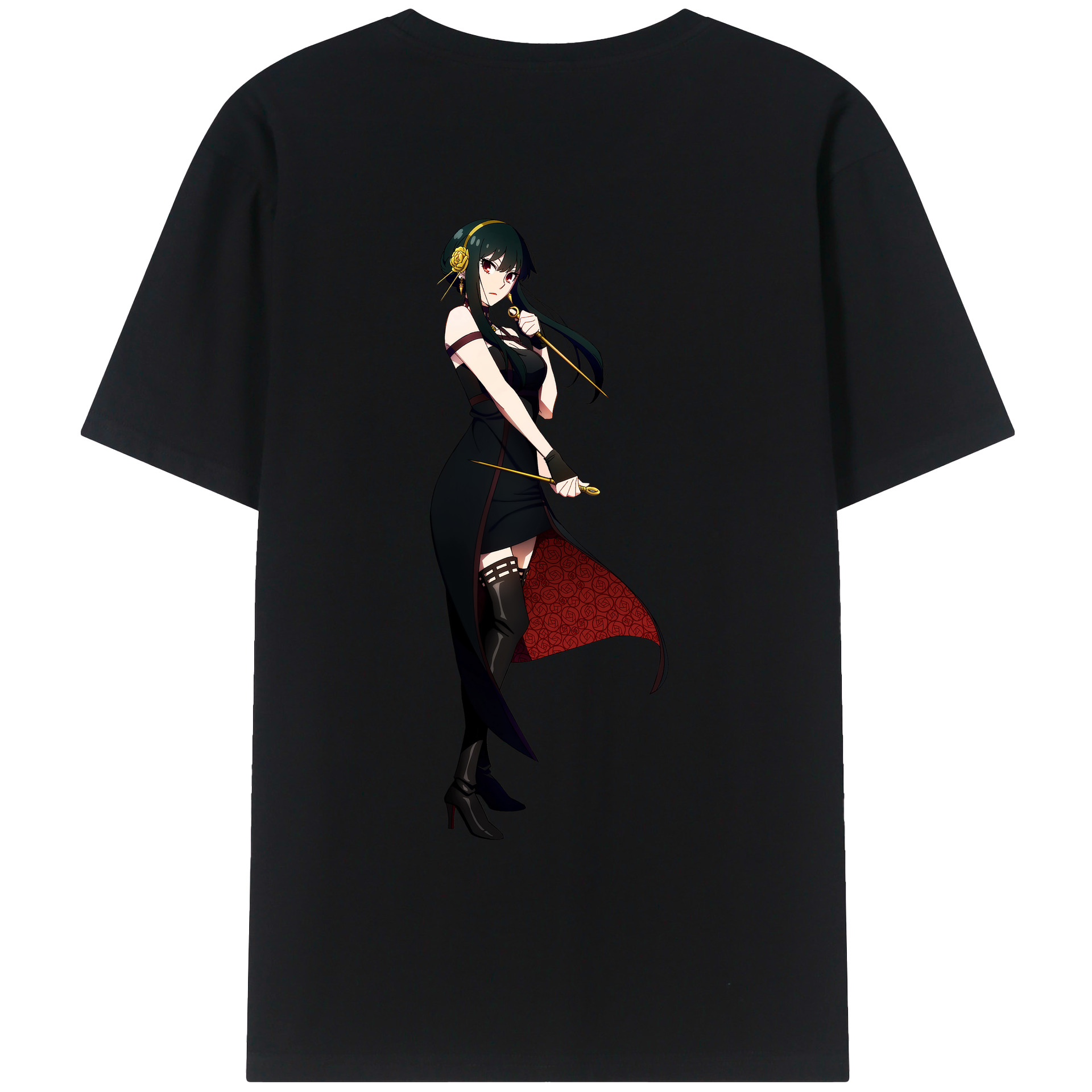 （画像用） SPY×FAMILY间谍家家酒 綿100％ メンズ半袖Tシャツ（バックプリント） 通気性