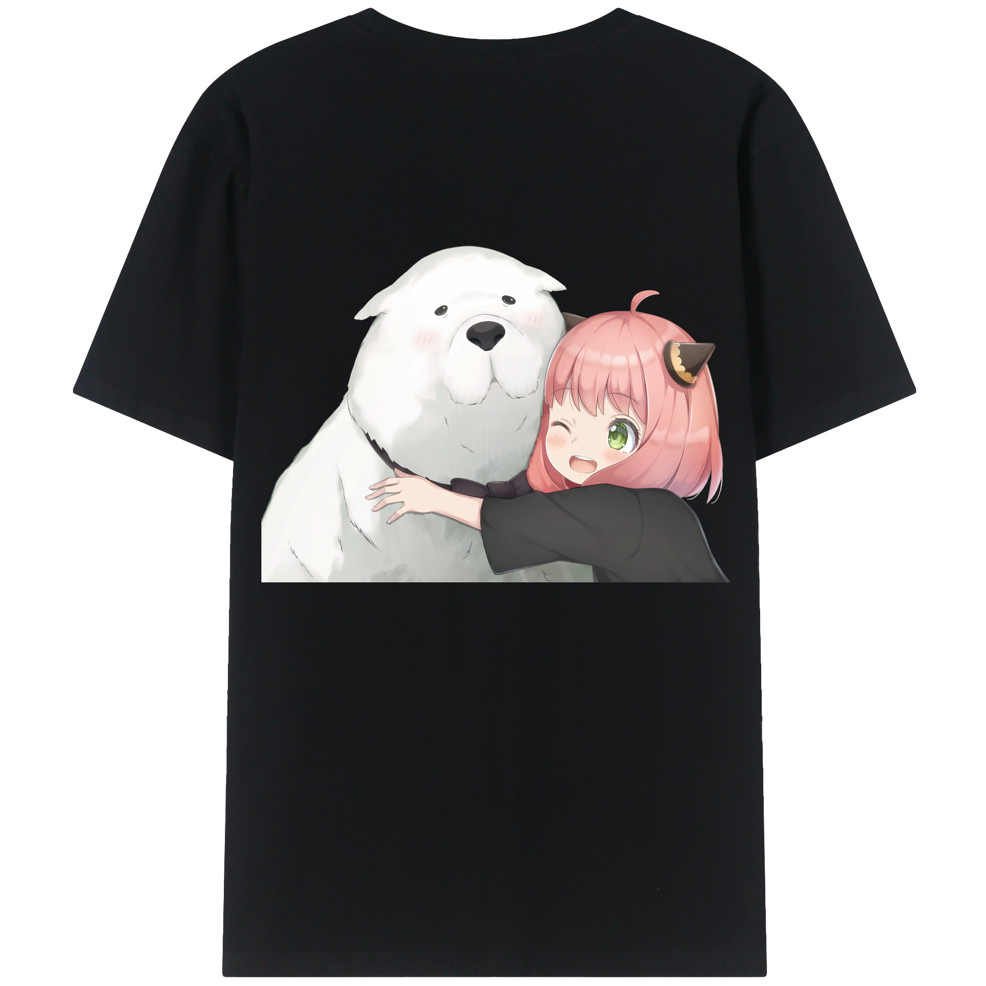 （画像用） SPY×FAMILY间谍家家酒 綿100％ メンズ半袖Tシャツ（バックプリント） 通気性