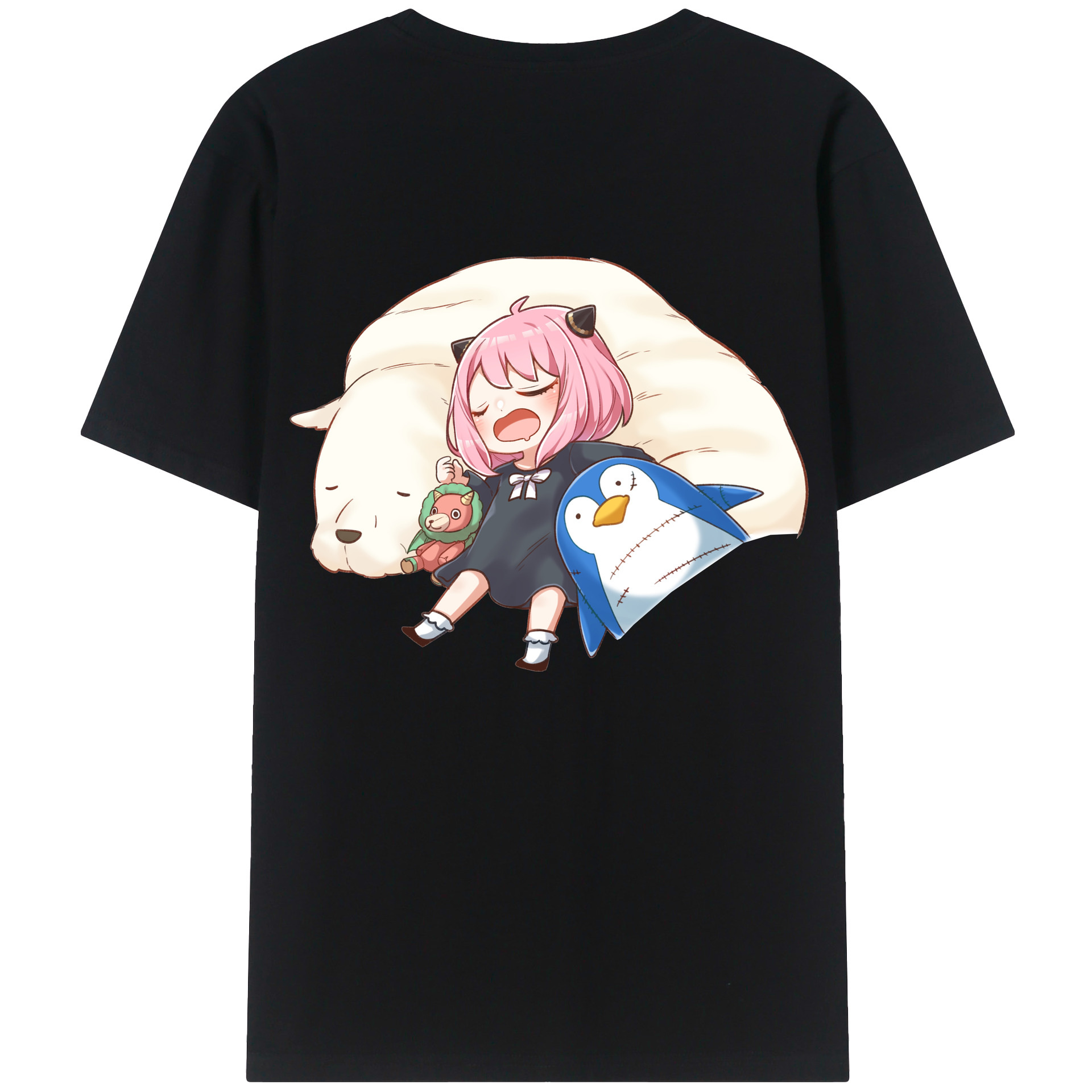 （画像用） SPY×FAMILY间谍家家酒 綿100％ メンズ半袖Tシャツ（バックプリント） 通気性