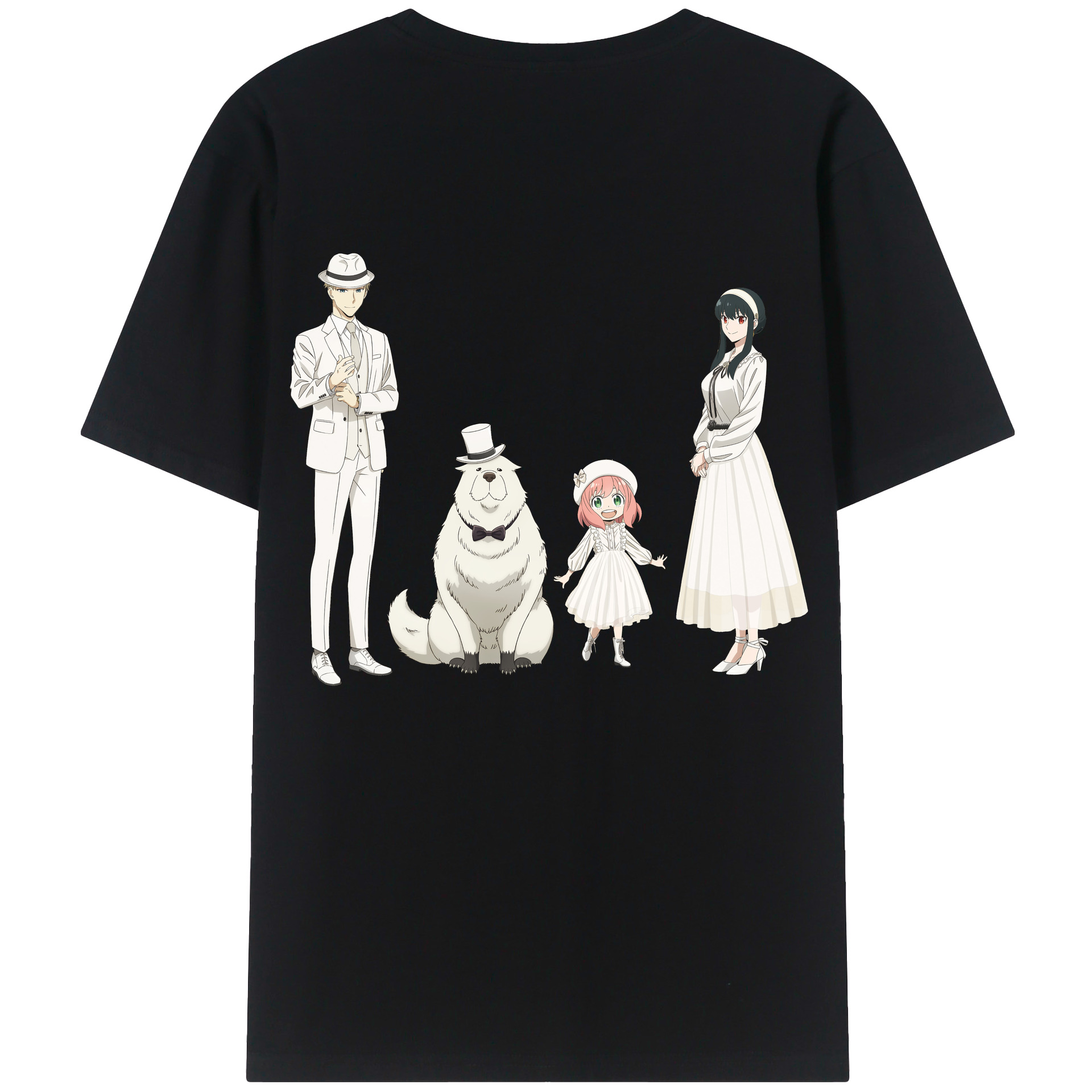 （画像用） SPY×FAMILY间谍家家酒 綿100％ メンズ半袖Tシャツ（バックプリント） 通気性
