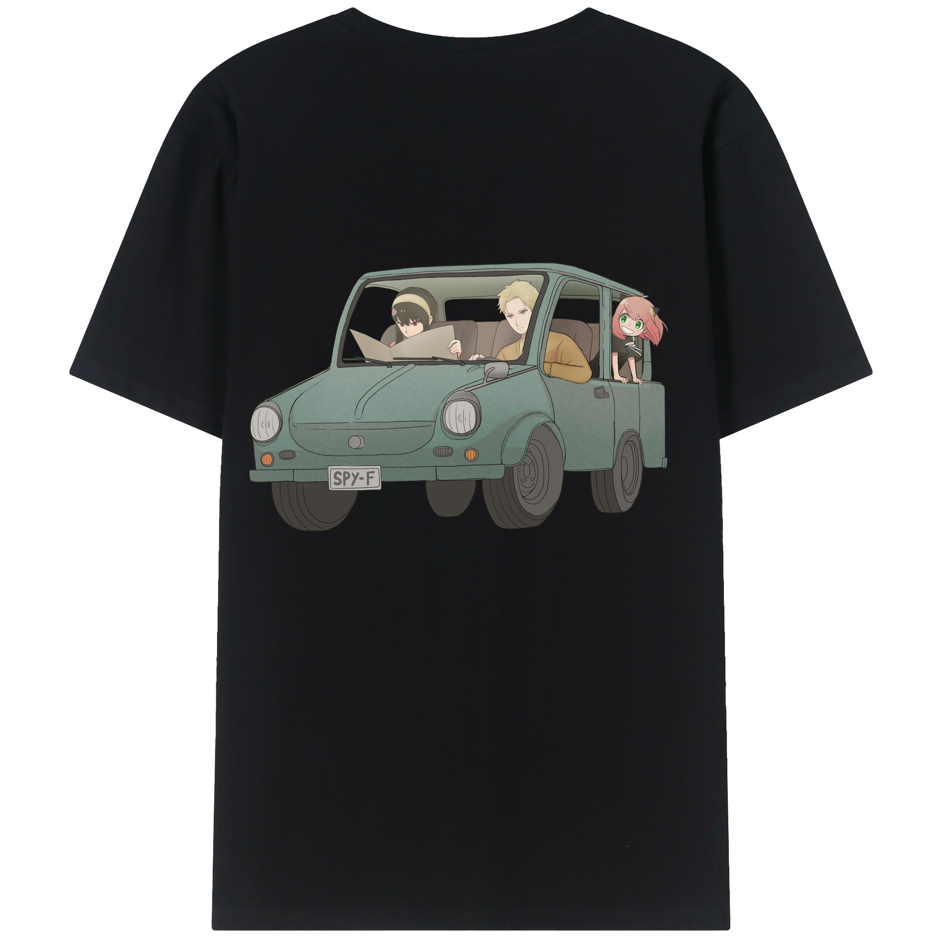 （画像用） SPY×FAMILY间谍家家酒 綿100％ メンズ半袖Tシャツ（バックプリント） 通気性