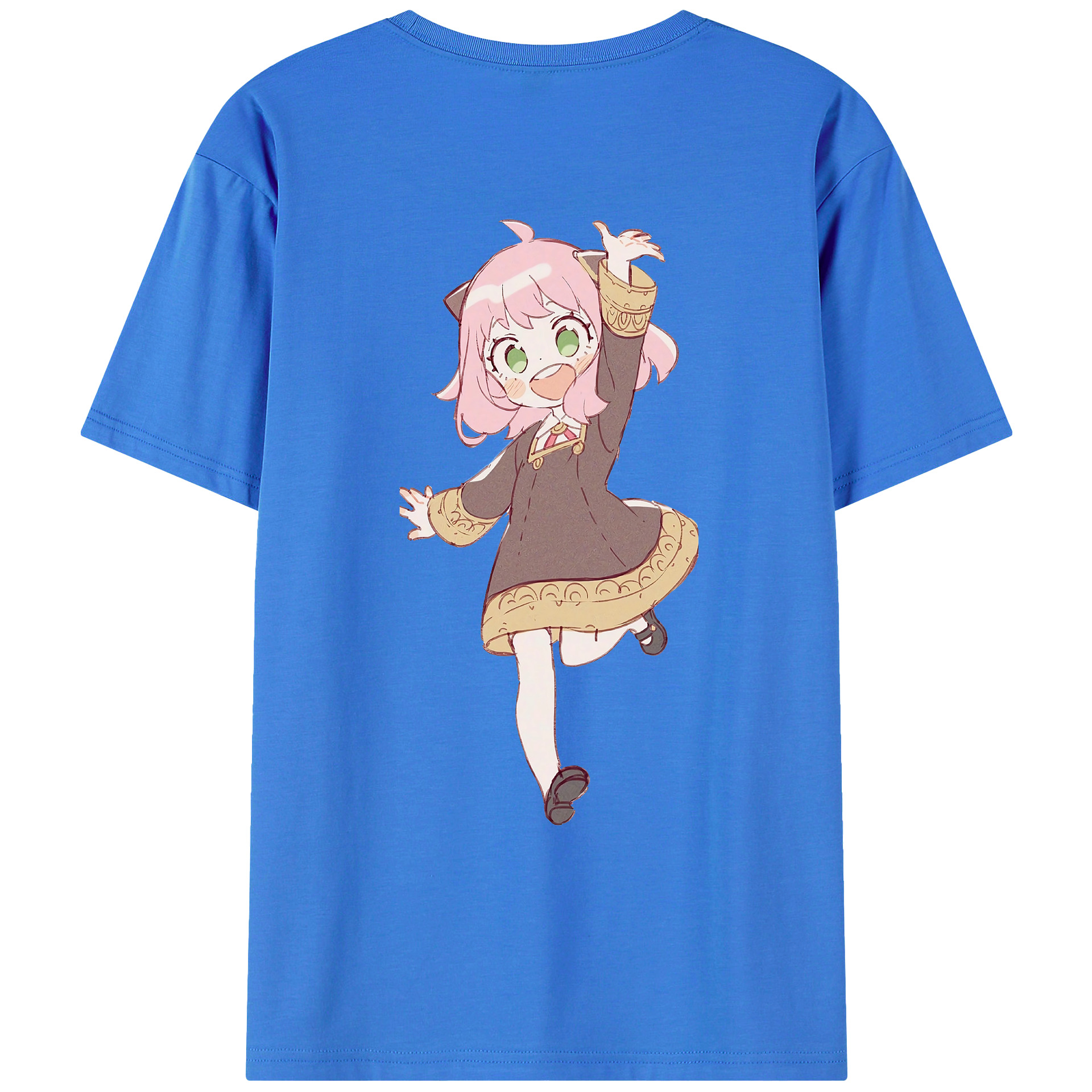 （画像用） SPY×FAMILY间谍家家酒 綿100％ メンズ半袖Tシャツ（バックプリント） 通気性