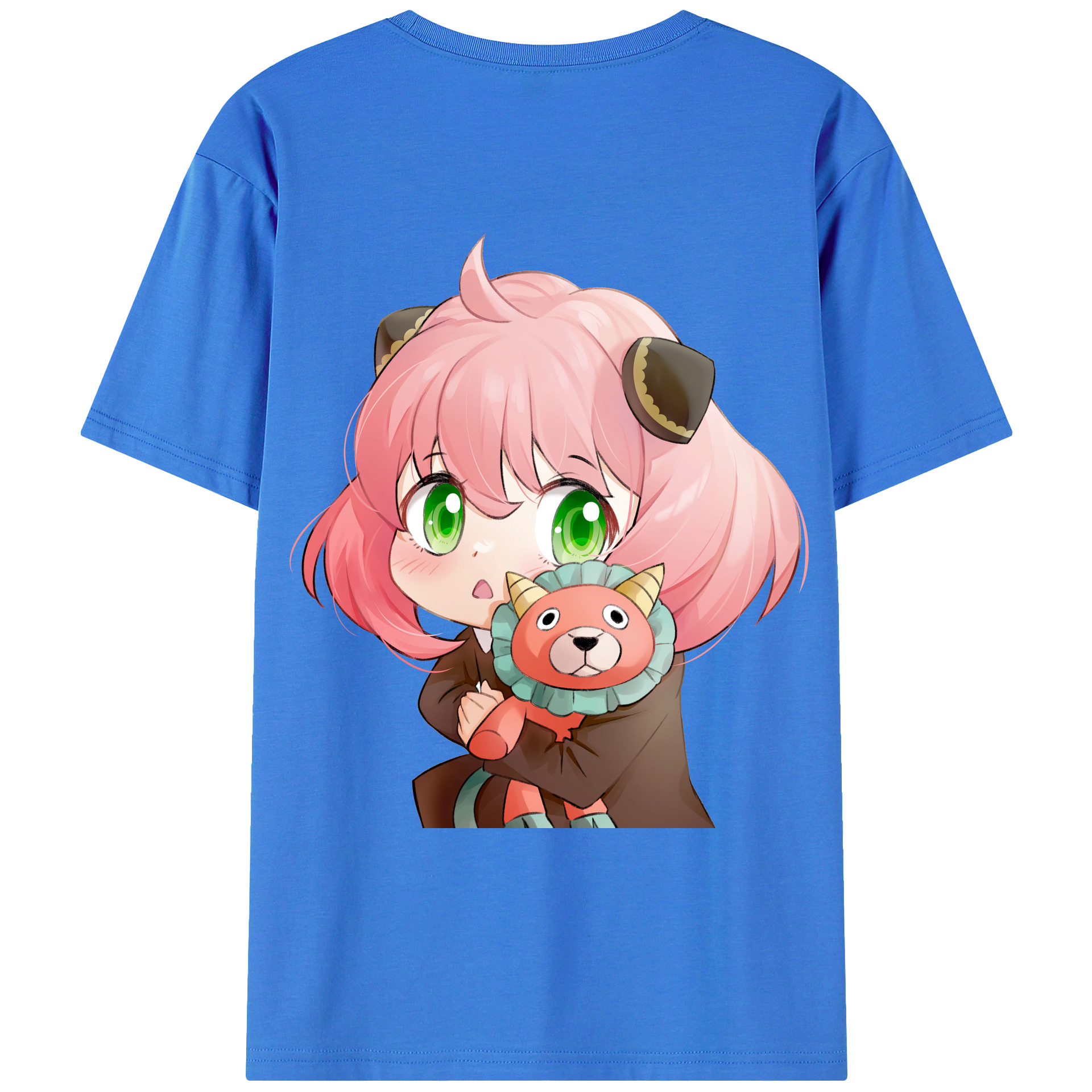 （画像用） SPY×FAMILY间谍家家酒 綿100％ メンズ半袖Tシャツ（バックプリント） 通気性