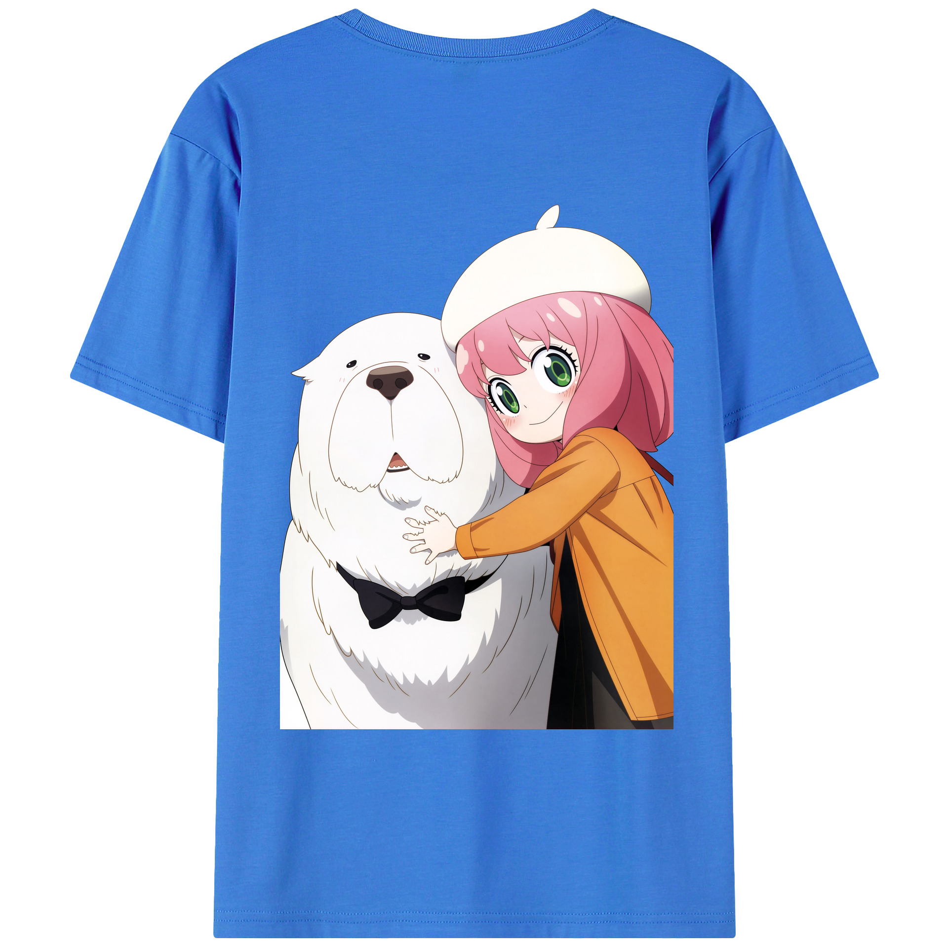 （画像用） SPY×FAMILY间谍家家酒 綿100％ メンズ半袖Tシャツ（バックプリント） 通気性