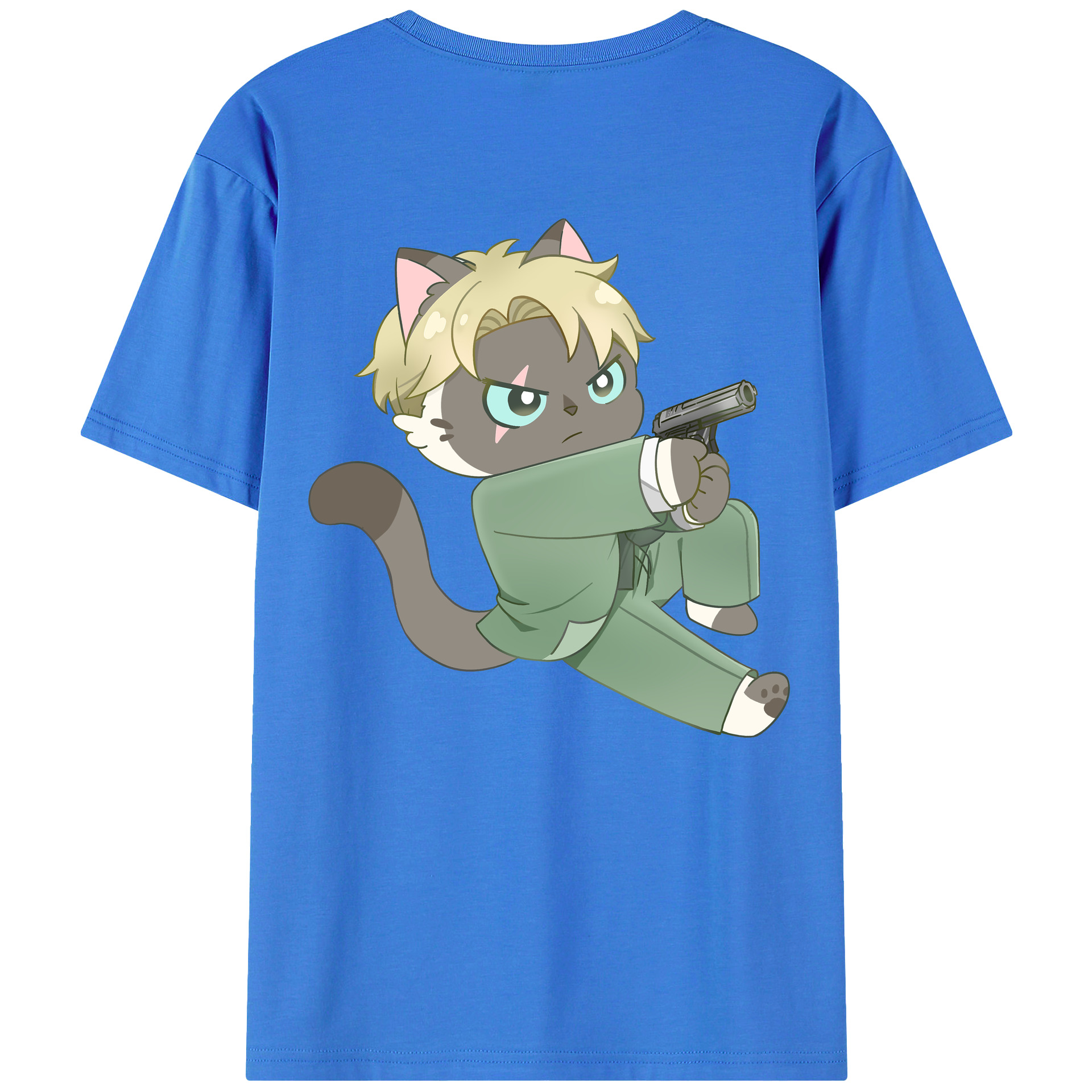 （画像用） SPY×FAMILY间谍家家酒 綿100％ メンズ半袖Tシャツ（バックプリント） 通気性