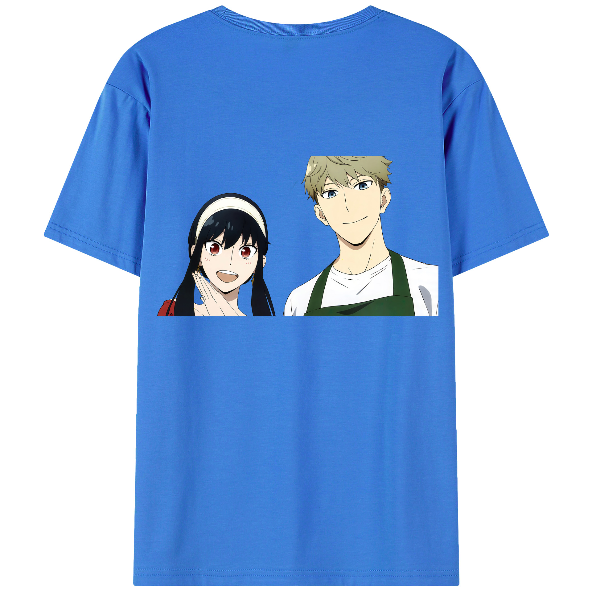 （画像用） SPY×FAMILY间谍家家酒 綿100％ メンズ半袖Tシャツ（バックプリント） 通気性