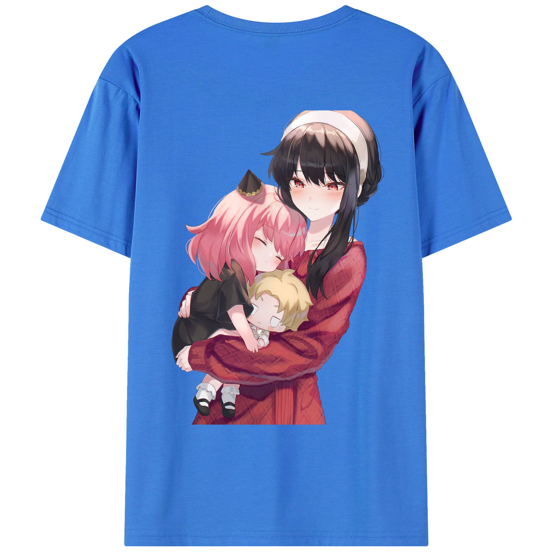 （画像用） SPY×FAMILY间谍家家酒 綿100％ メンズ半袖Tシャツ（バックプリント） 通気性
