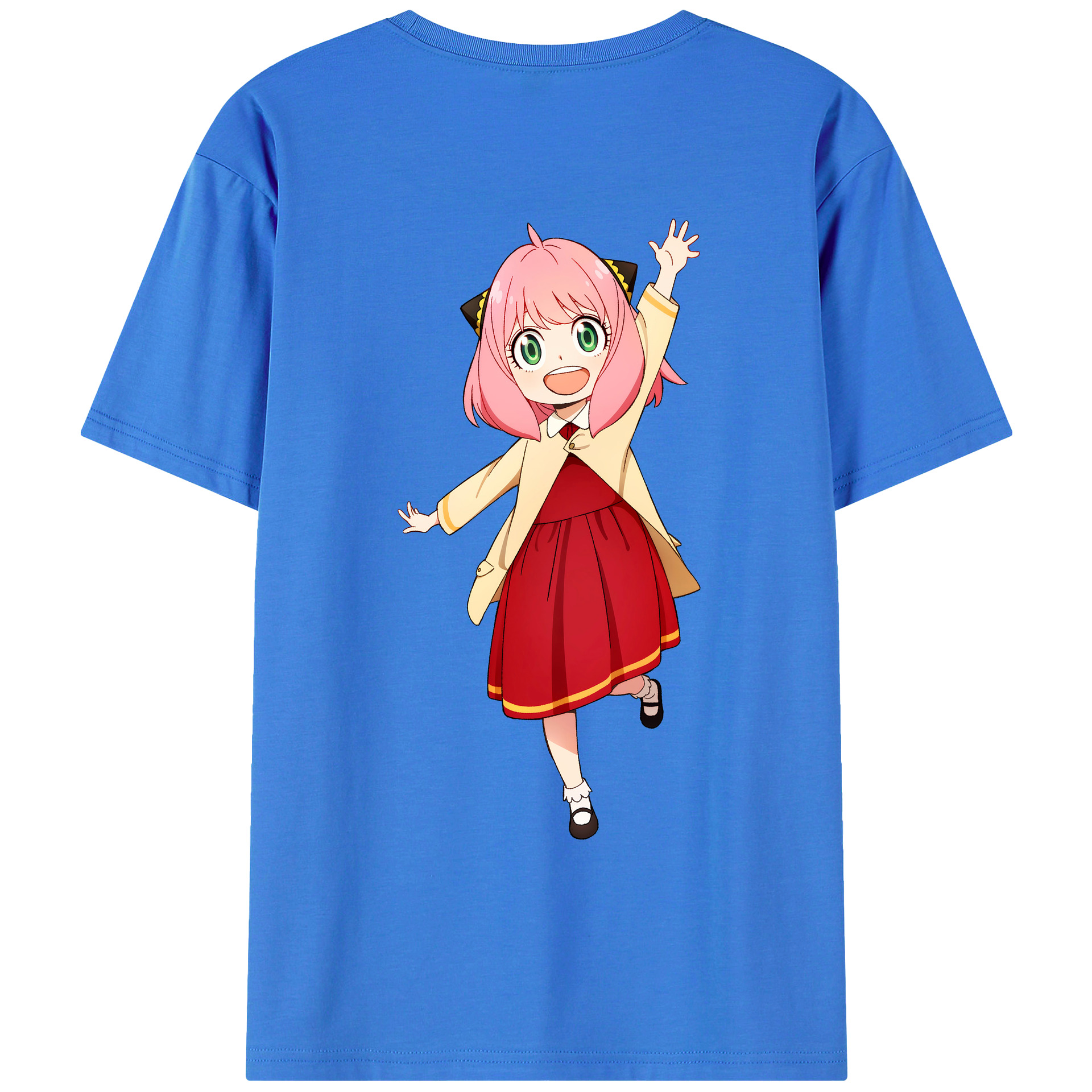 （画像用） SPY×FAMILY间谍家家酒 綿100％ メンズ半袖Tシャツ（バックプリント） 通気性