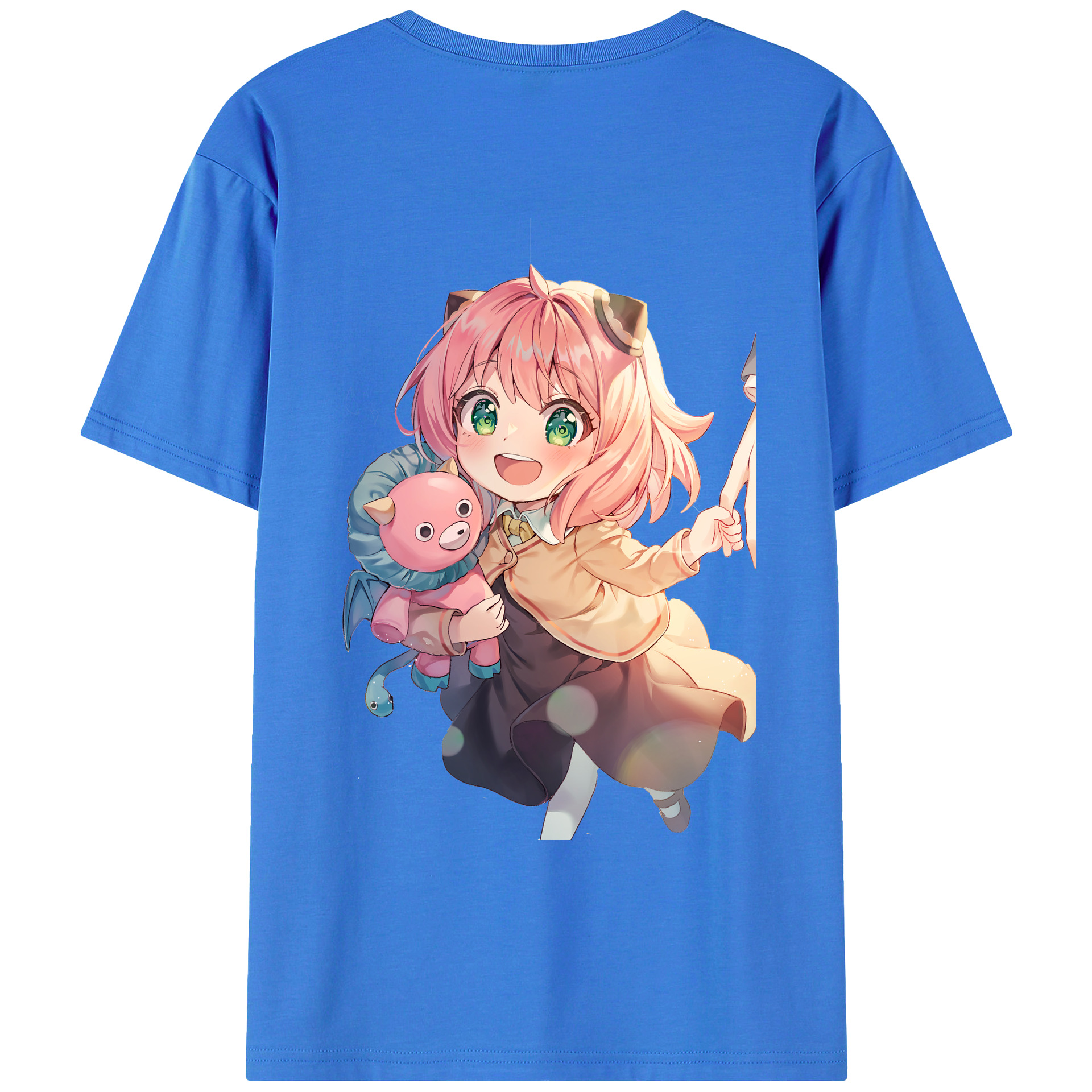 （画像用） SPY×FAMILY间谍家家酒 綿100％ メンズ半袖Tシャツ（バックプリント） 通気性