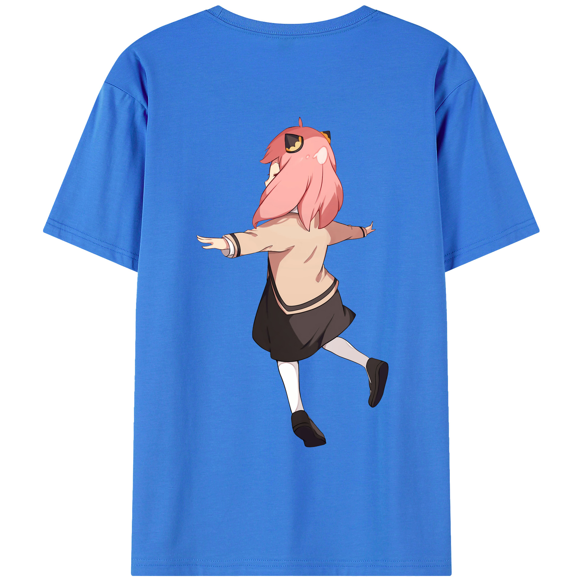 （画像用） SPY×FAMILY间谍家家酒 綿100％ メンズ半袖Tシャツ（バックプリント） 通気性