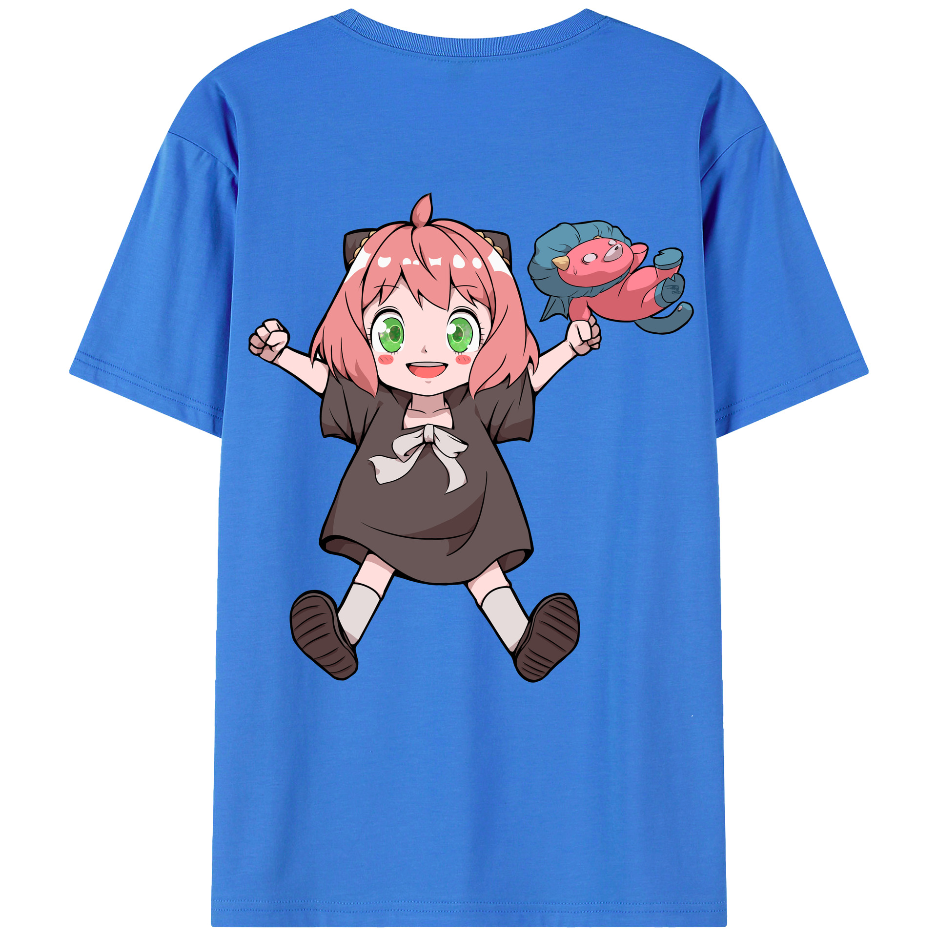 （画像用） SPY×FAMILY间谍家家酒 綿100％ メンズ半袖Tシャツ（バックプリント） 通気性