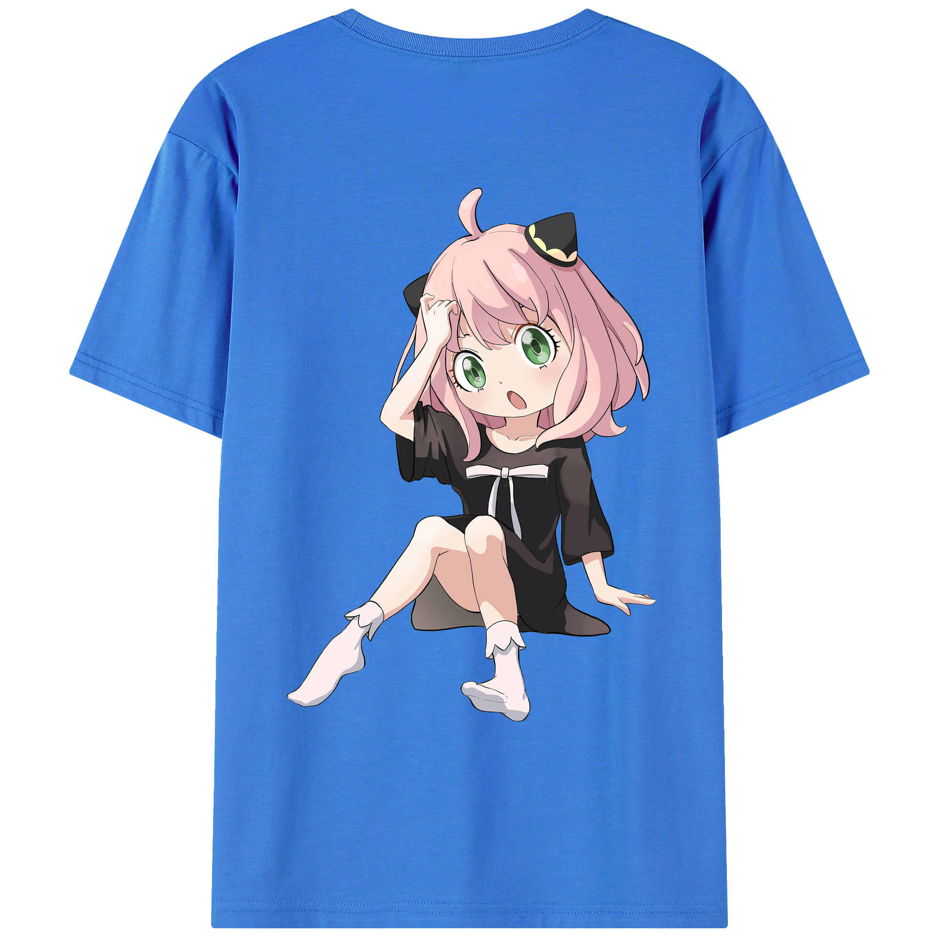 （画像用） SPY×FAMILY间谍家家酒 綿100％ メンズ半袖Tシャツ（バックプリント） 通気性