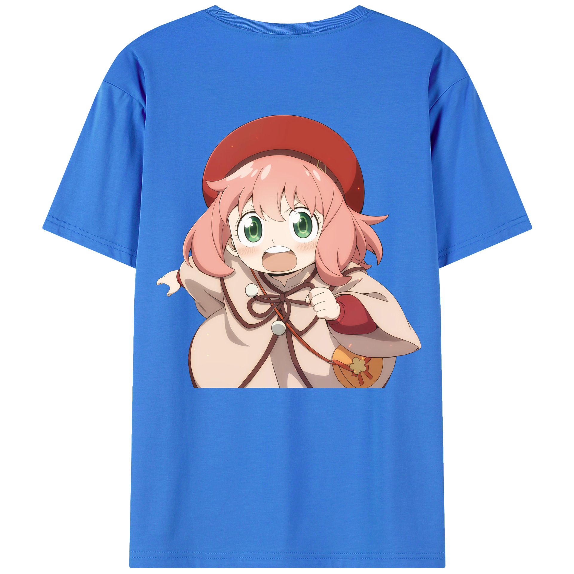 （画像用） SPY×FAMILY间谍家家酒 綿100％ メンズ半袖Tシャツ（バックプリント） 通気性