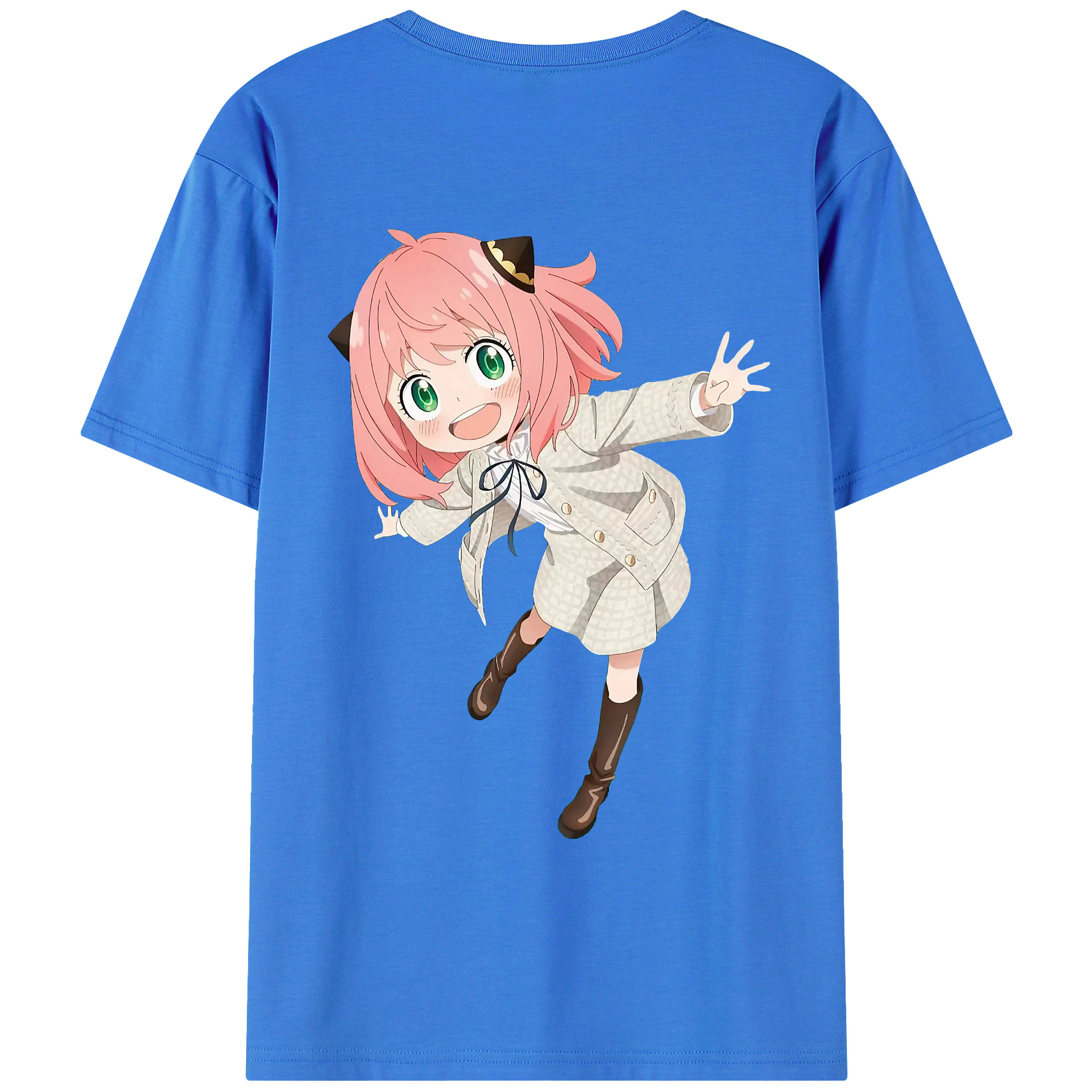 （画像用） SPY×FAMILY间谍家家酒 綿100％ メンズ半袖Tシャツ（バックプリント） 通気性