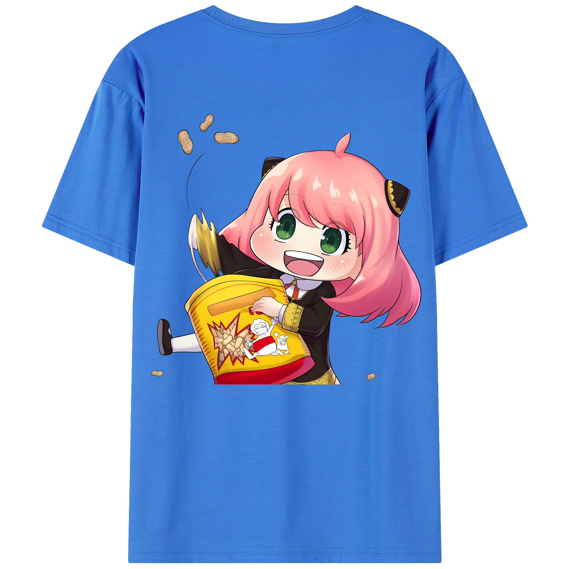 （画像用） SPY×FAMILY间谍家家酒 綿100％ メンズ半袖Tシャツ（バックプリント） 通気性