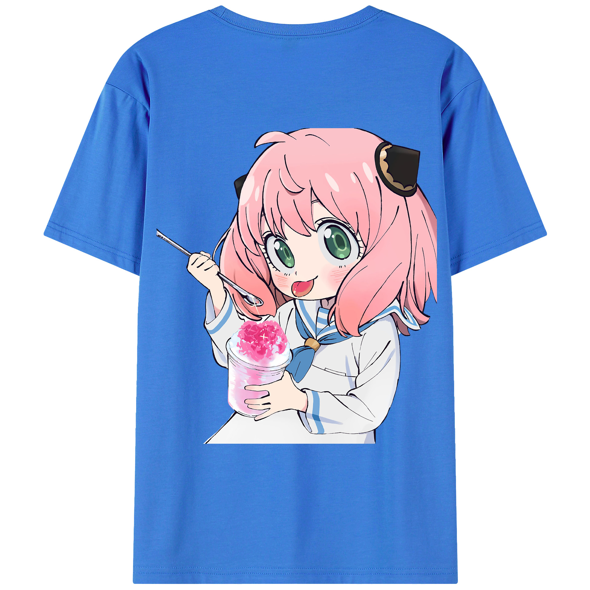 （画像用） SPY×FAMILY间谍家家酒 綿100％ メンズ半袖Tシャツ（バックプリント） 通気性