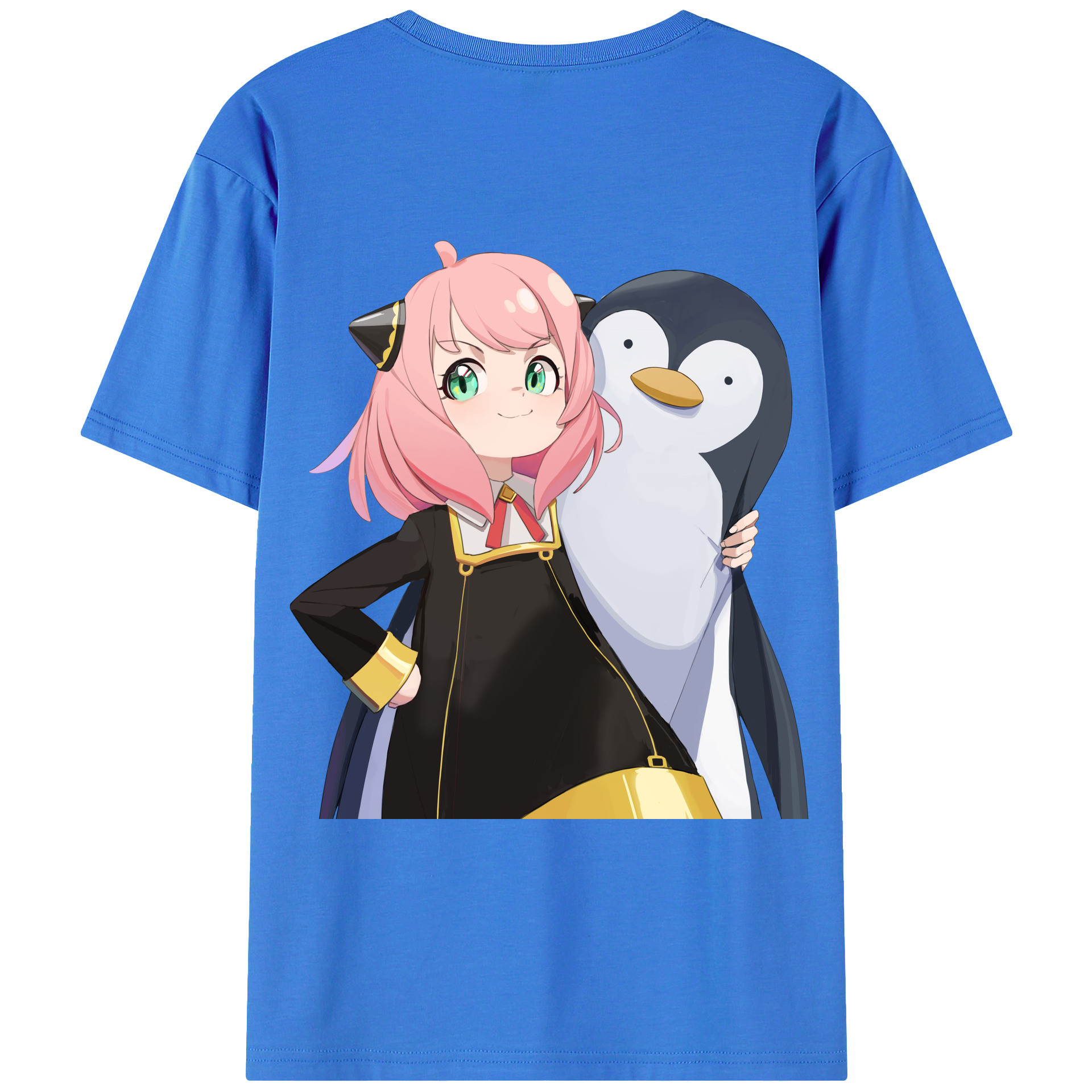 （画像用） SPY×FAMILY间谍家家酒 綿100％ メンズ半袖Tシャツ（バックプリント） 通気性