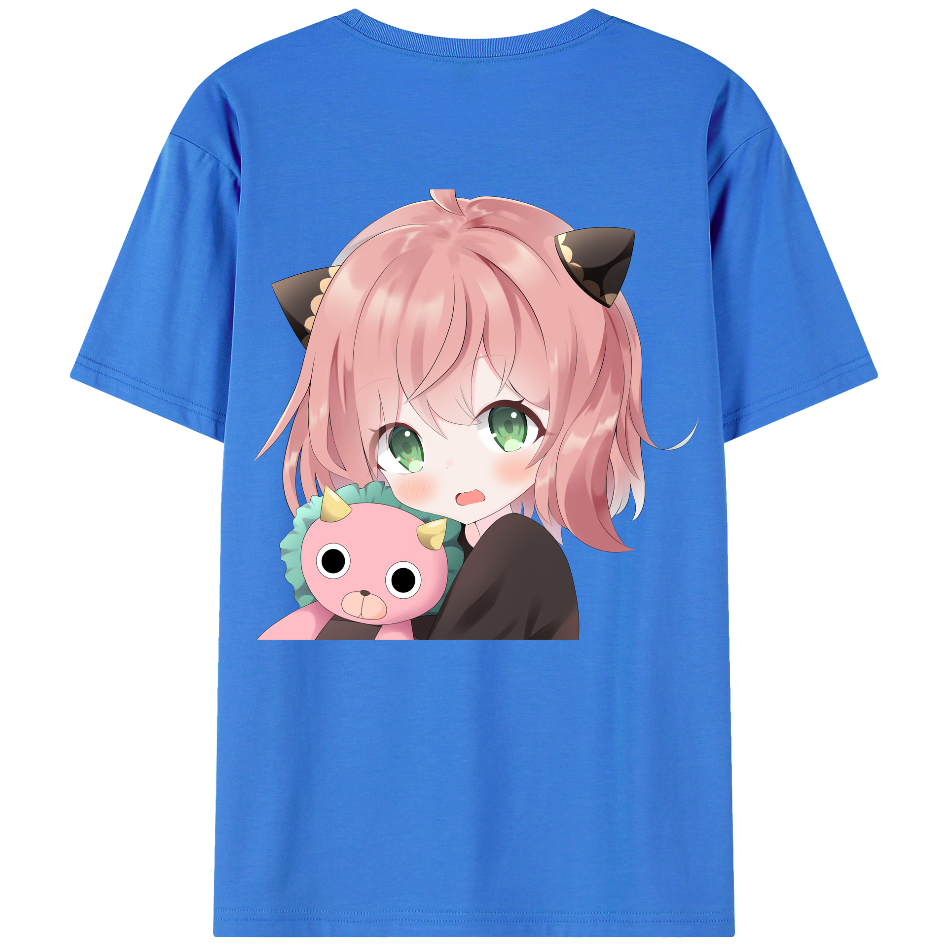 （画像用） SPY×FAMILY间谍家家酒 綿100％ メンズ半袖Tシャツ（バックプリント） 通気性