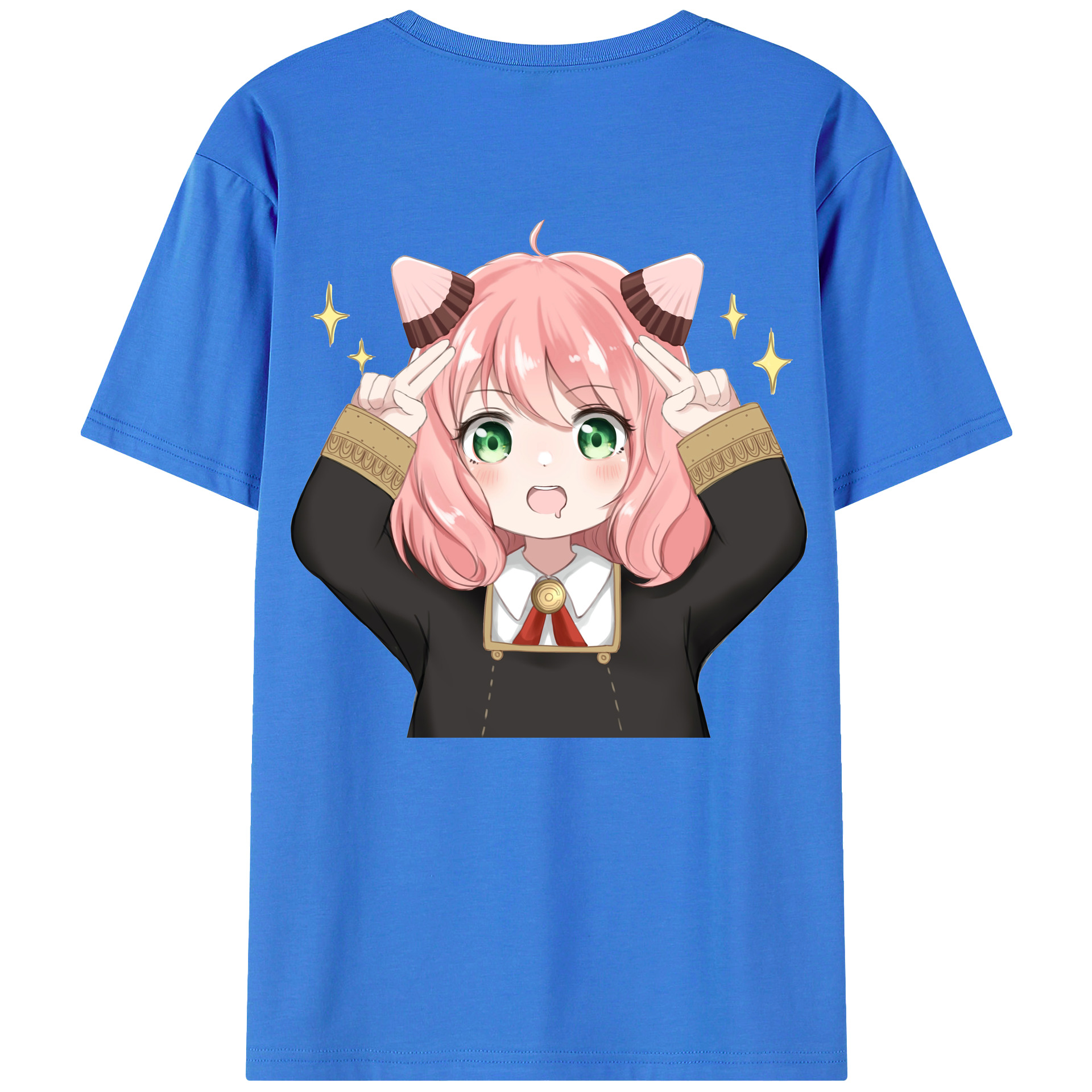 （画像用） SPY×FAMILY间谍家家酒 綿100％ メンズ半袖Tシャツ（バックプリント） 通気性